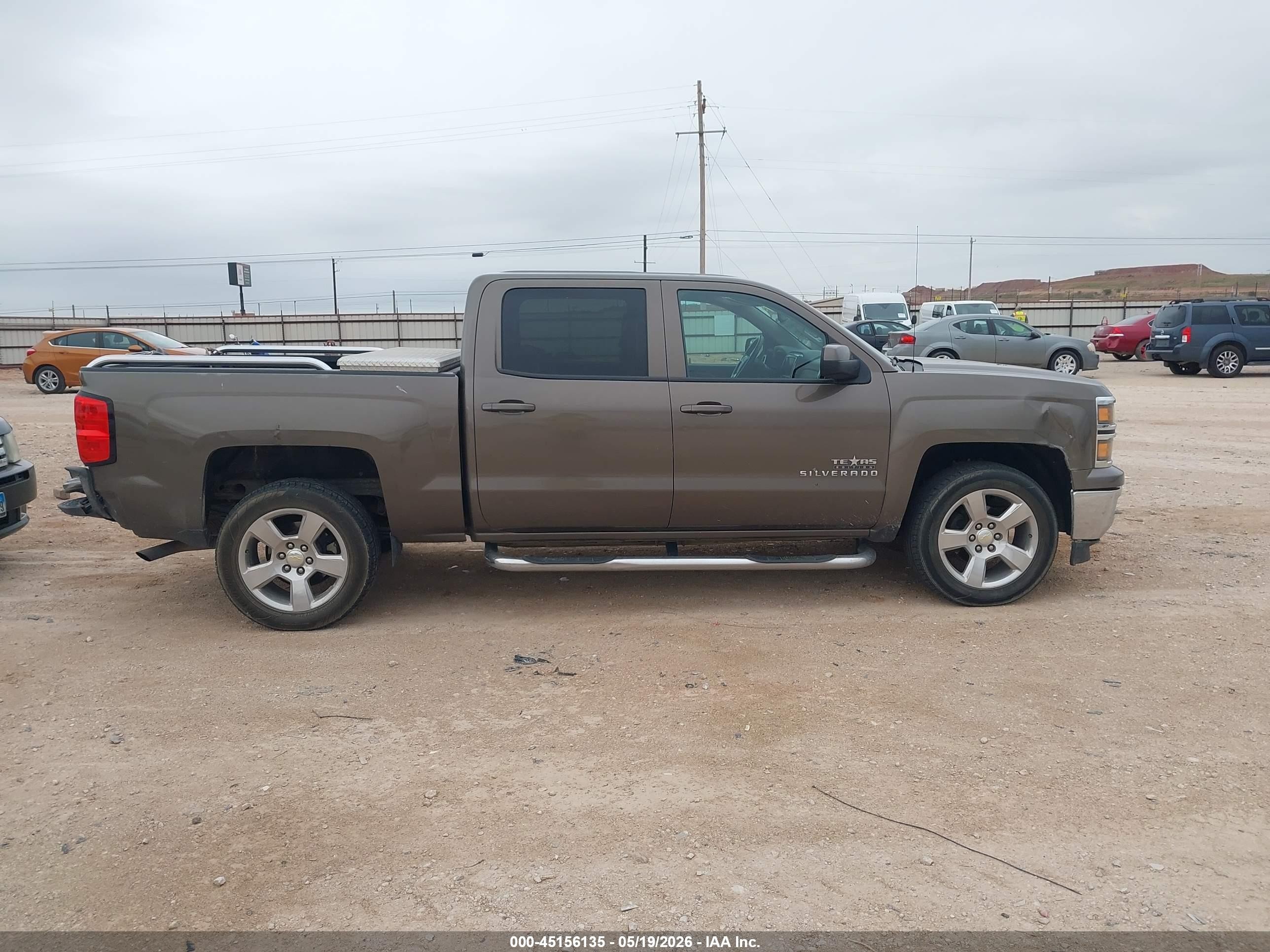 2014 Chevrolet Silverado 1500 1lt Brown vin: 3GCPCREC2EG170988