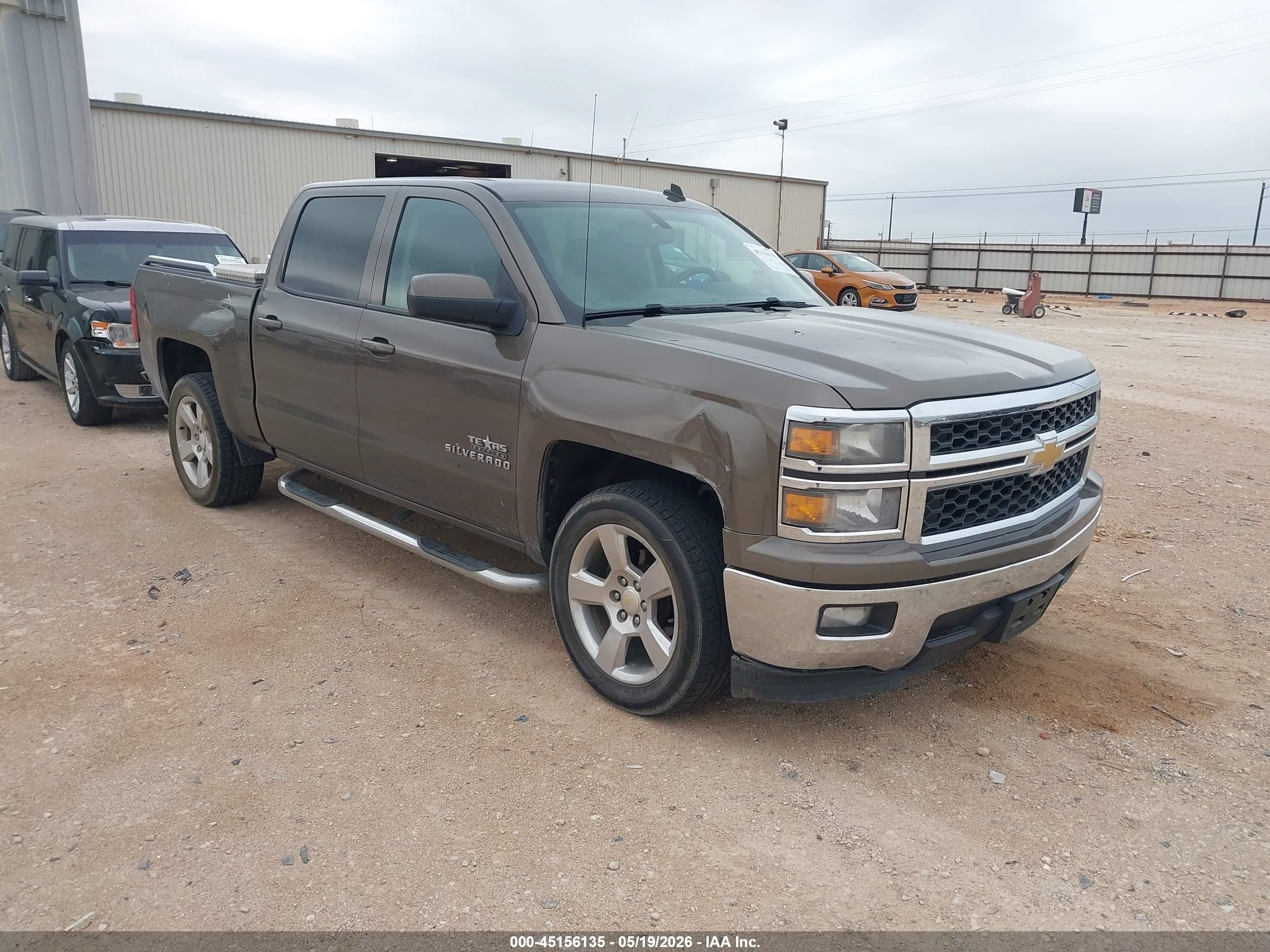 2014 Chevrolet Silverado 1500 1lt Brown vin: 3GCPCREC2EG170988