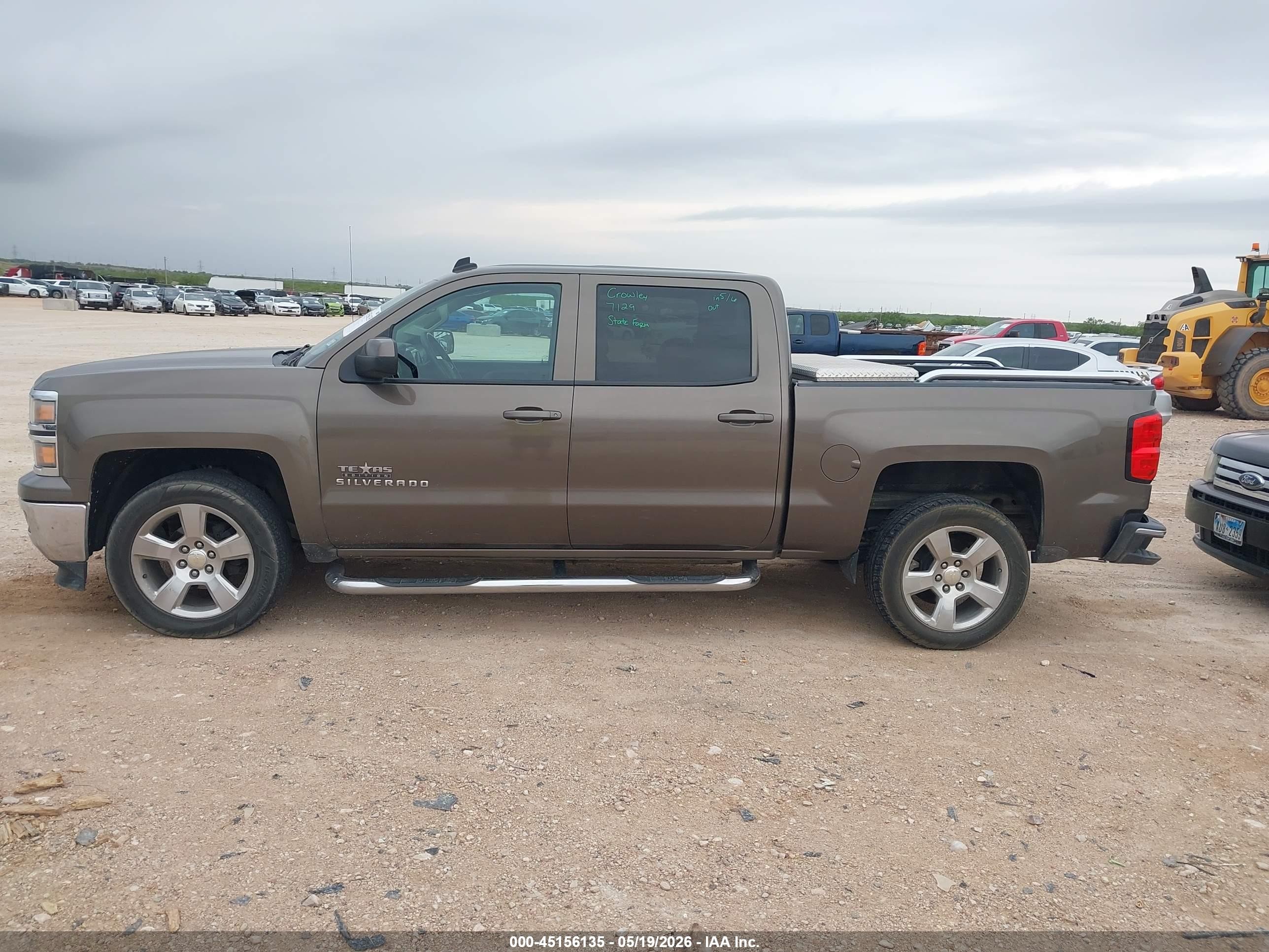 2014 Chevrolet Silverado 1500 1lt Brown vin: 3GCPCREC2EG170988
