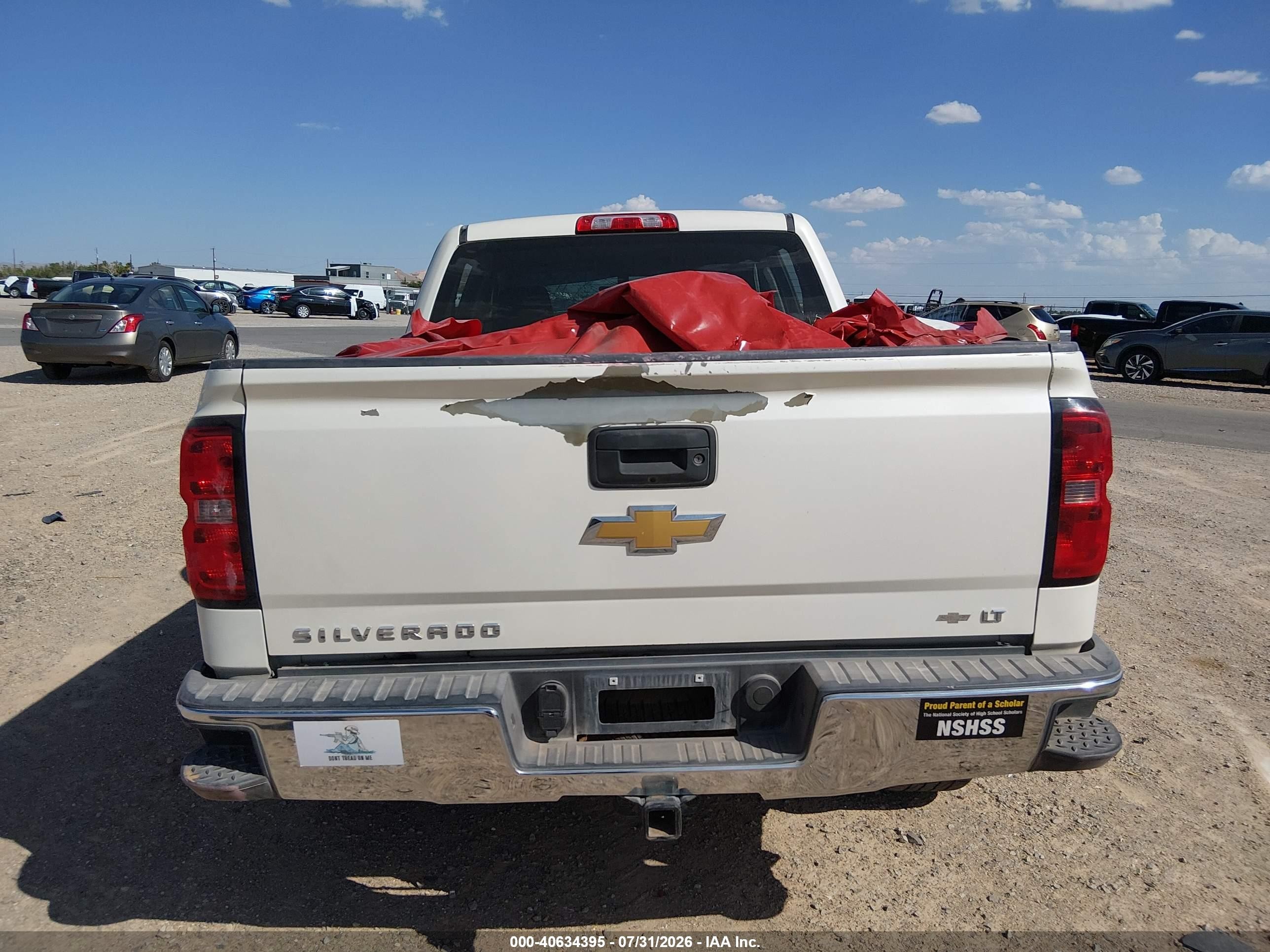 2014 Chevrolet Silverado 1500 1lt White vin: 3GCPCREC2EG188357
