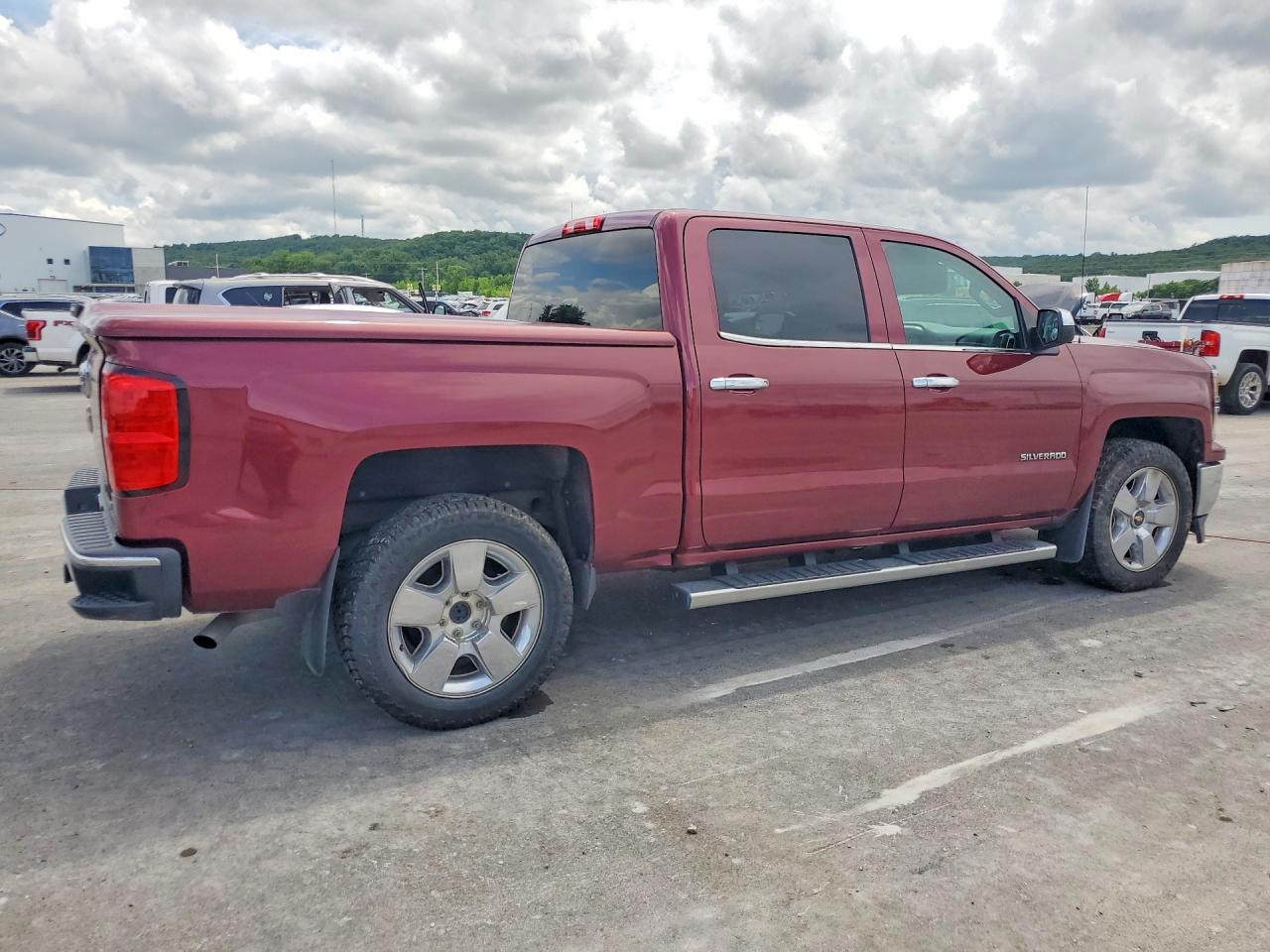 2014 Chevrolet Silverado C1500 Lt Burgundy vin: 3GCPCREC2EG493020