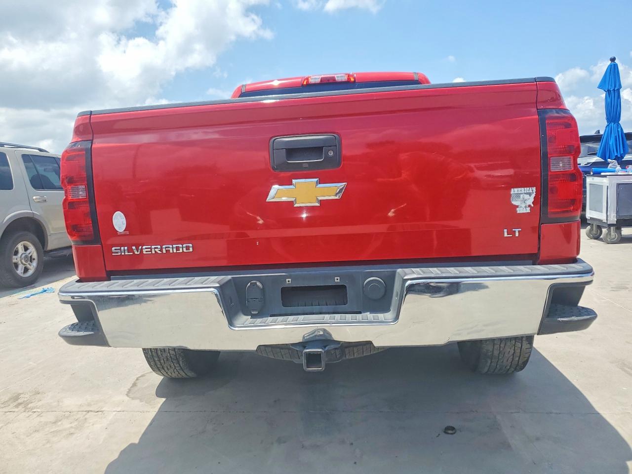 2014 Chevrolet Silverado C1500 Lt Red vin: 3GCPCREC2EG494605