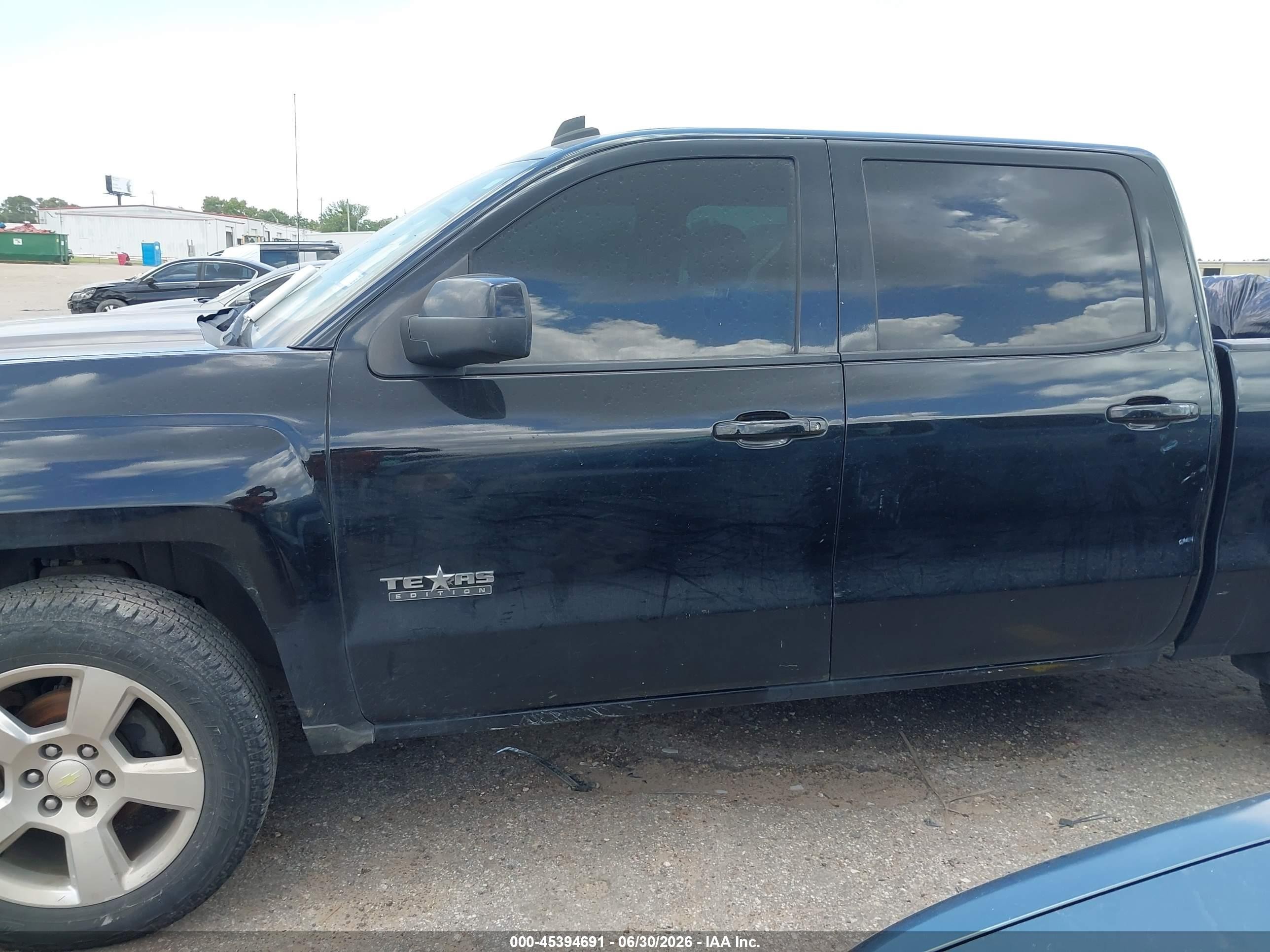 2014 Chevrolet Silverado 1500 Lt Black vin: 3GCPCREC2EG517882