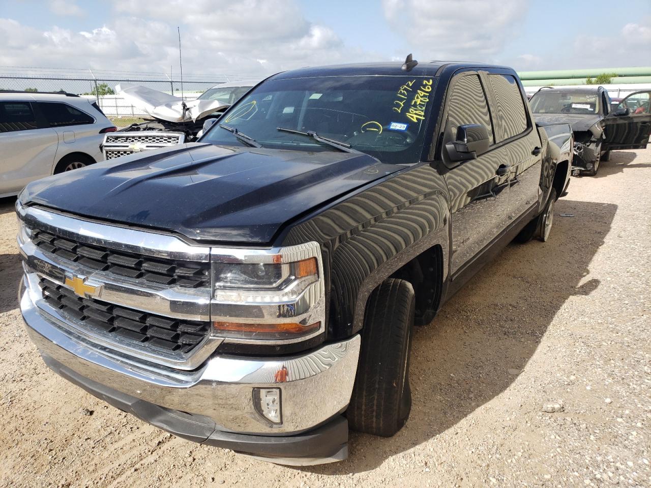 2016 Chevrolet Silverado C1500 Lt Black vin: 3GCPCREC2GG221392