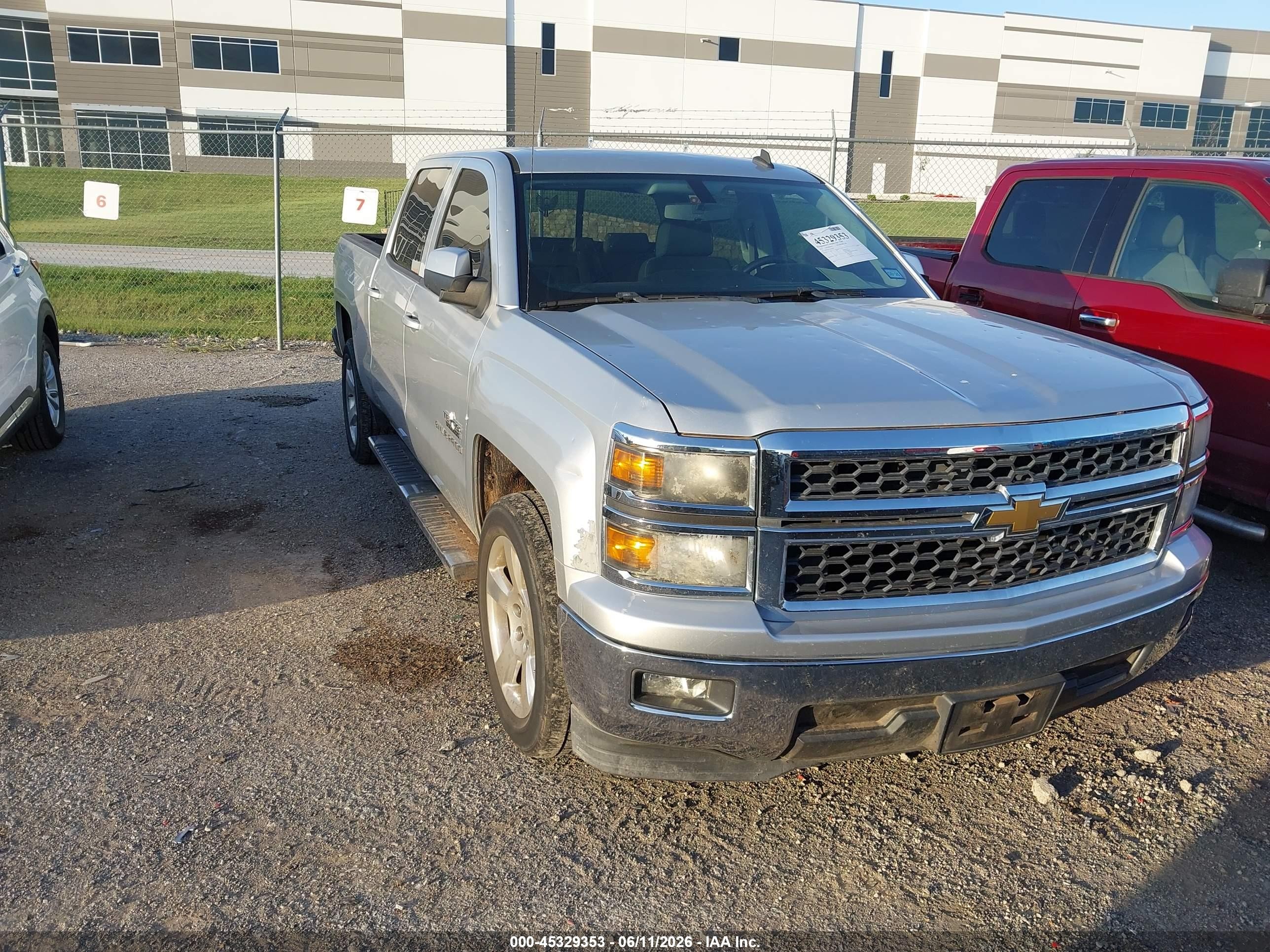 2014 Chevrolet Silverado 1500 1lt Серебряный vin: 3GCPCREC3EG102585