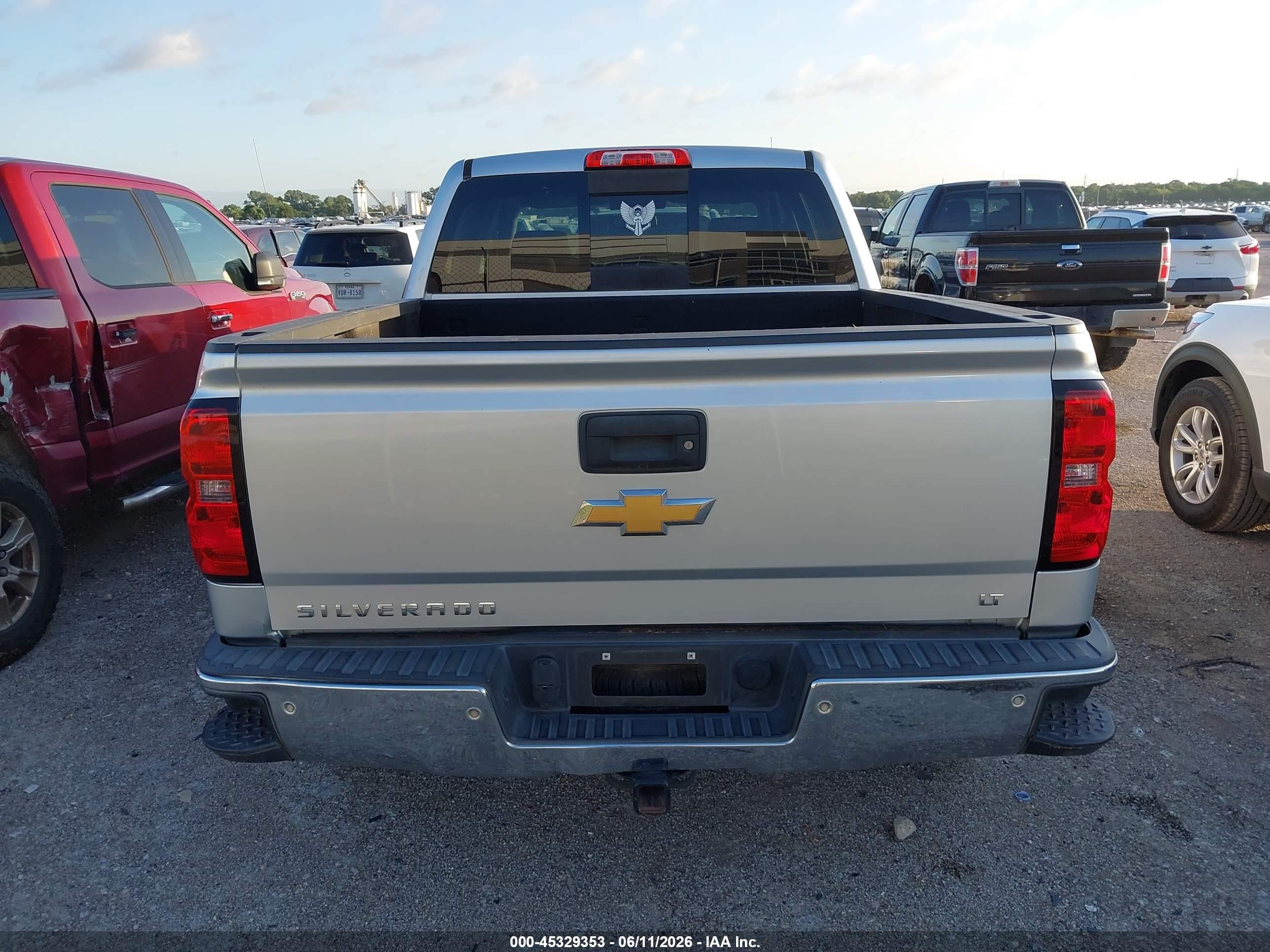 2014 Chevrolet Silverado 1500 1lt Silver vin: 3GCPCREC3EG102585