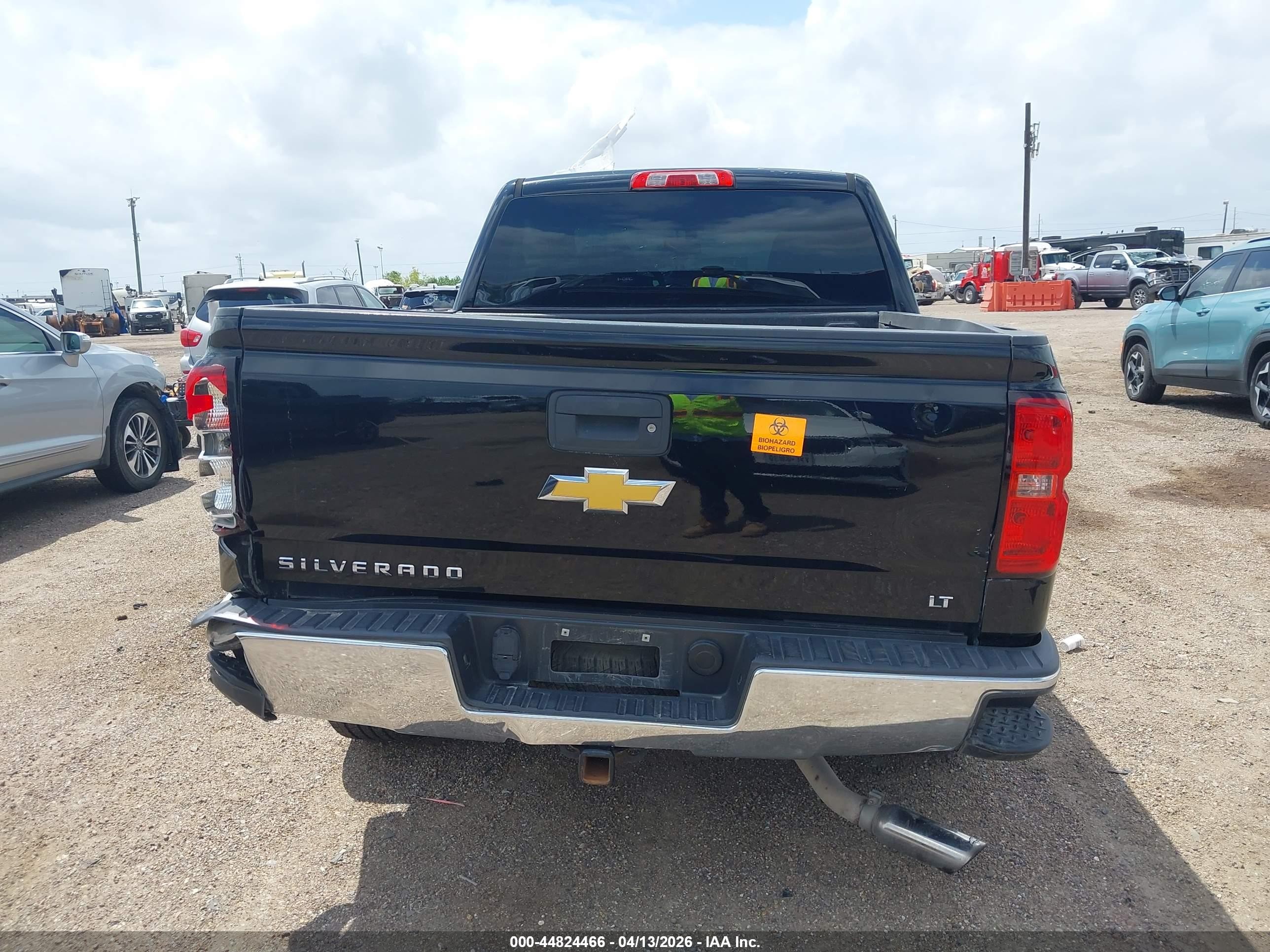 2014 Chevrolet Silverado 1500 1lt Black vin: 3GCPCREC3EG104479