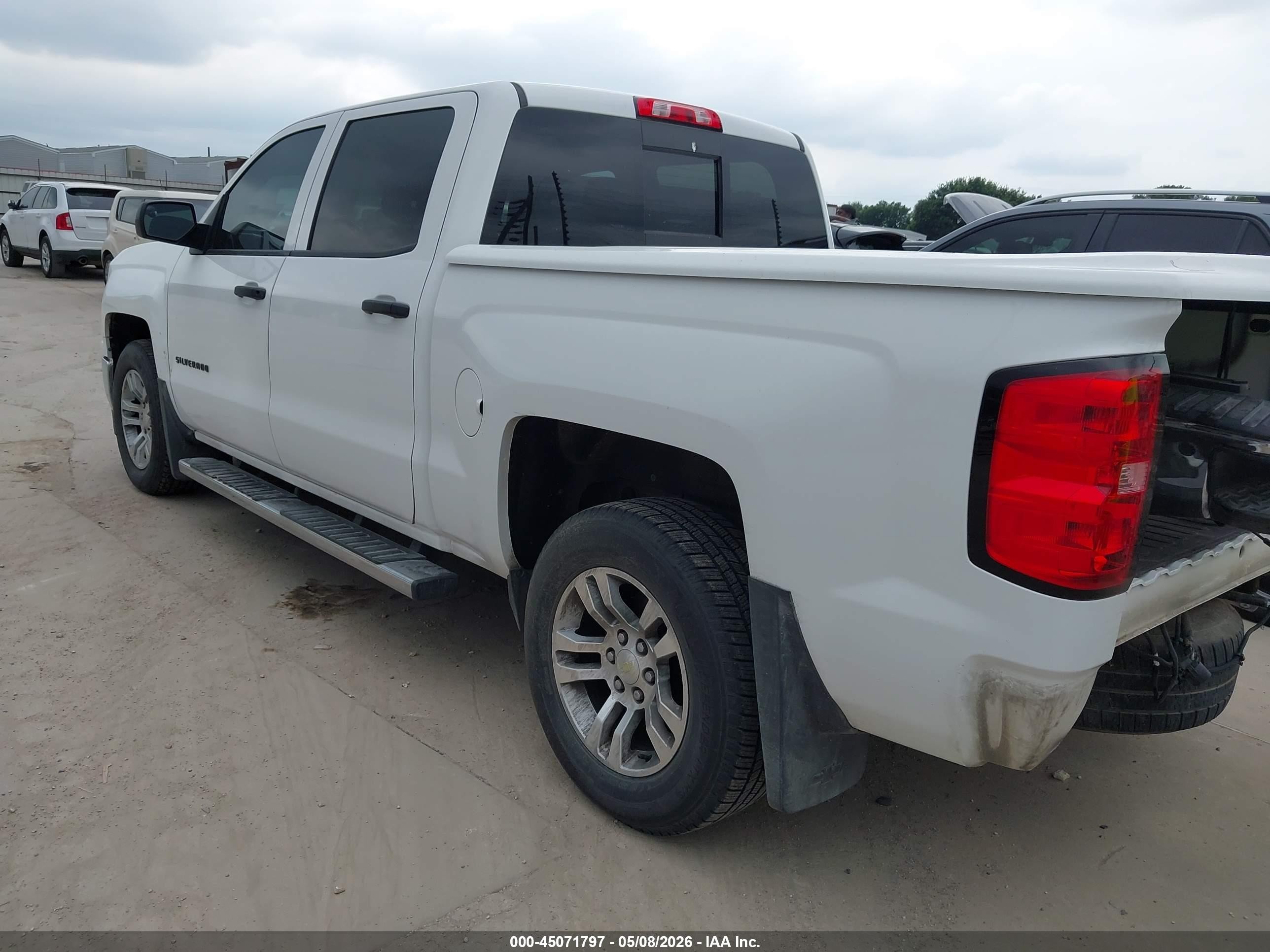 2014 Chevrolet Silverado 1500 1lt White vin: 3GCPCREC3EG484634