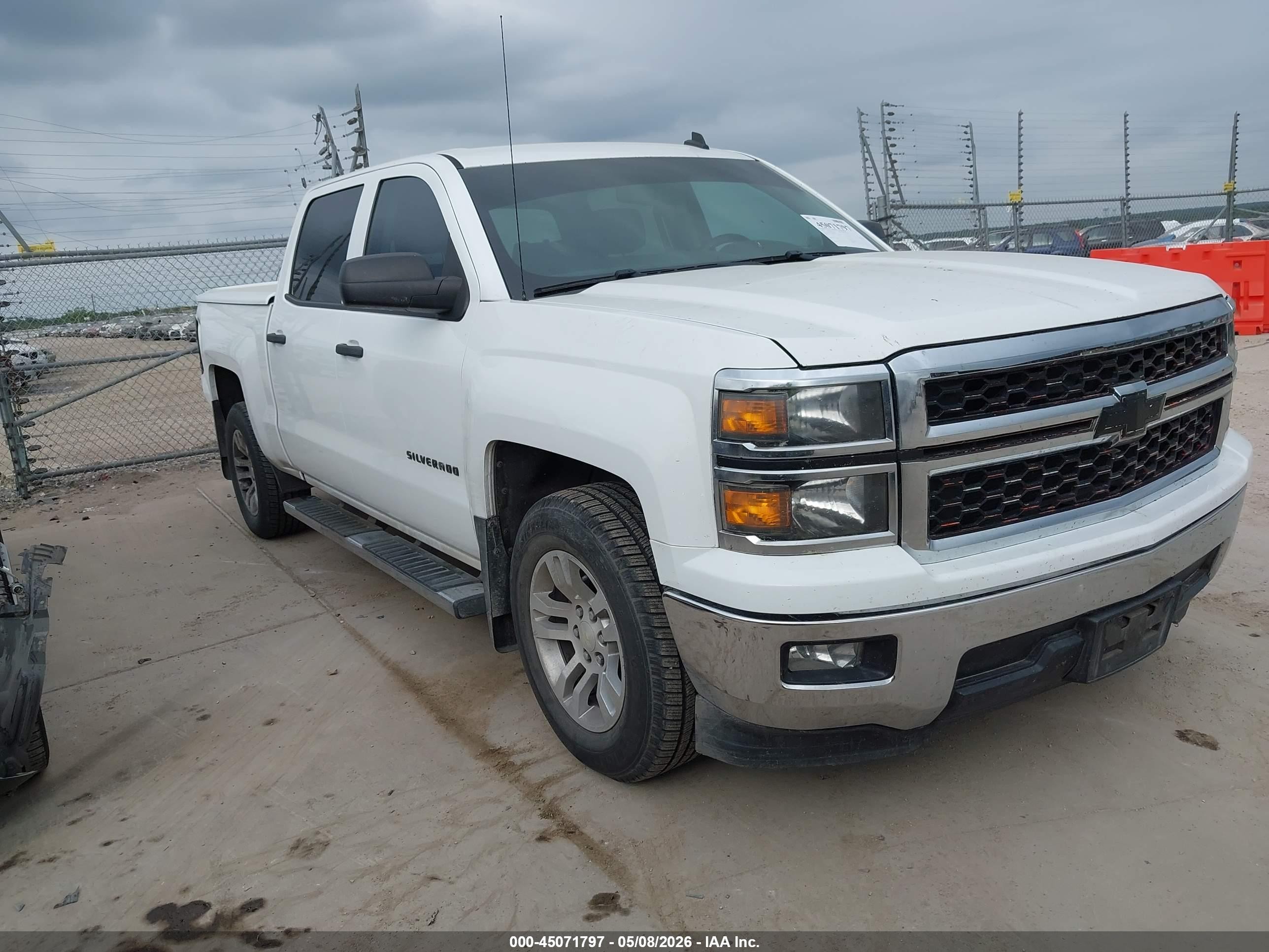 2014 Chevrolet Silverado 1500 1lt White vin: 3GCPCREC3EG484634