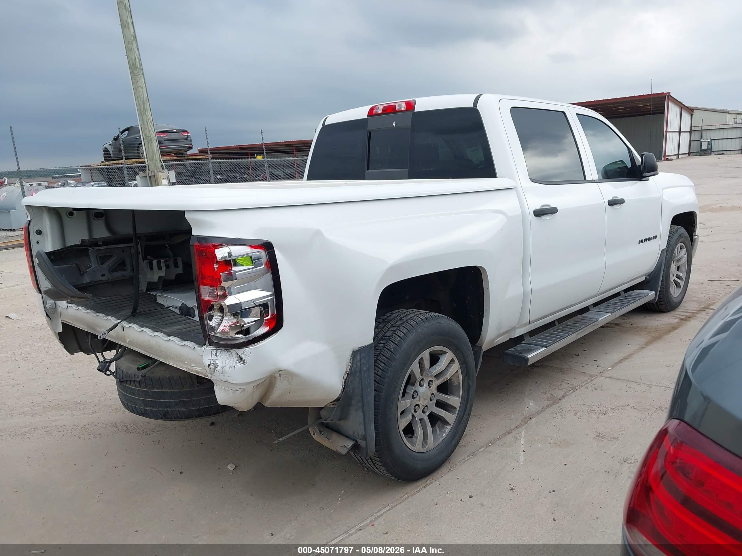 2014 Chevrolet Silverado 1500 1lt White vin: 3GCPCREC3EG484634