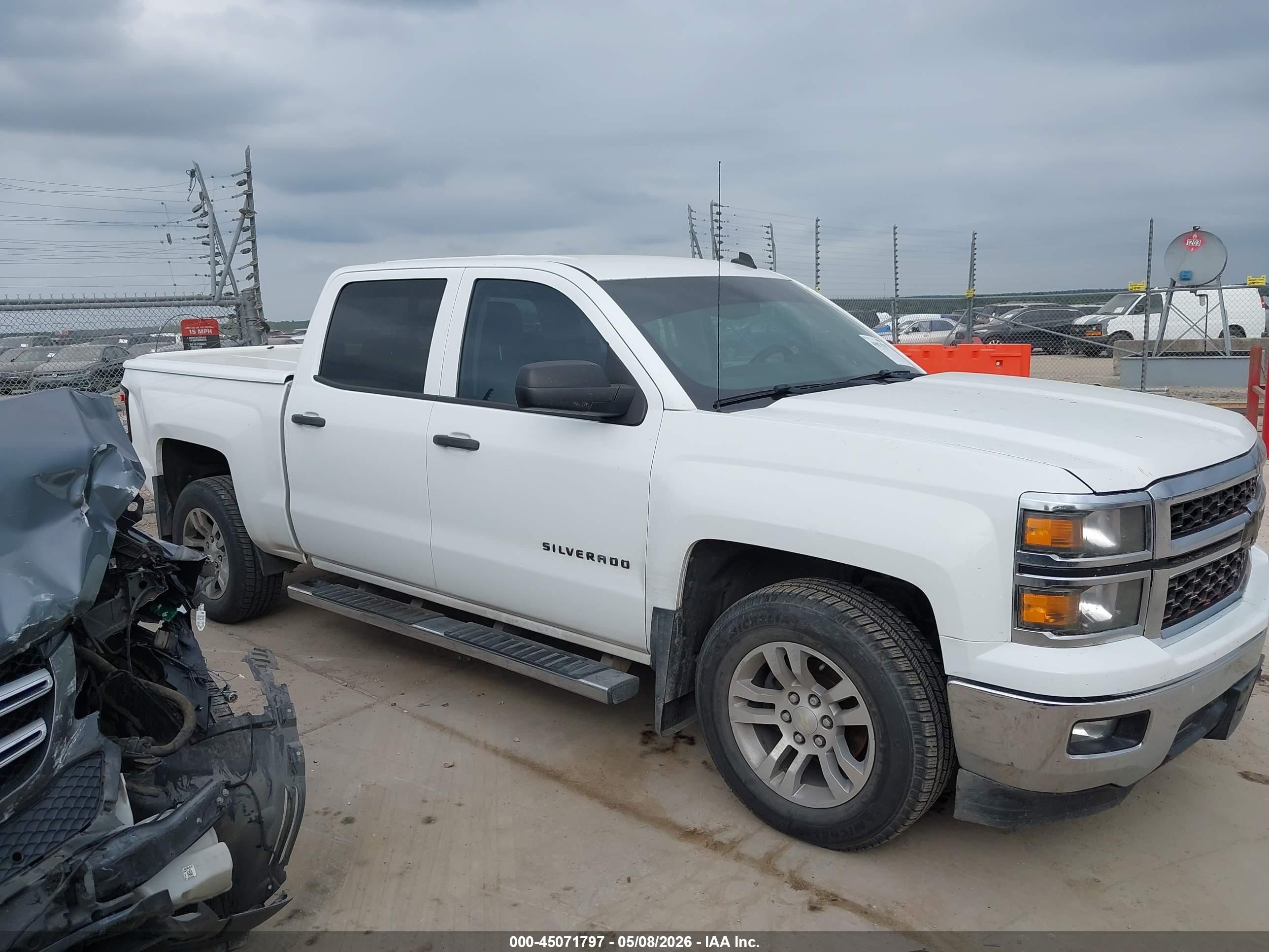 2014 Chevrolet Silverado 1500 1lt White vin: 3GCPCREC3EG484634