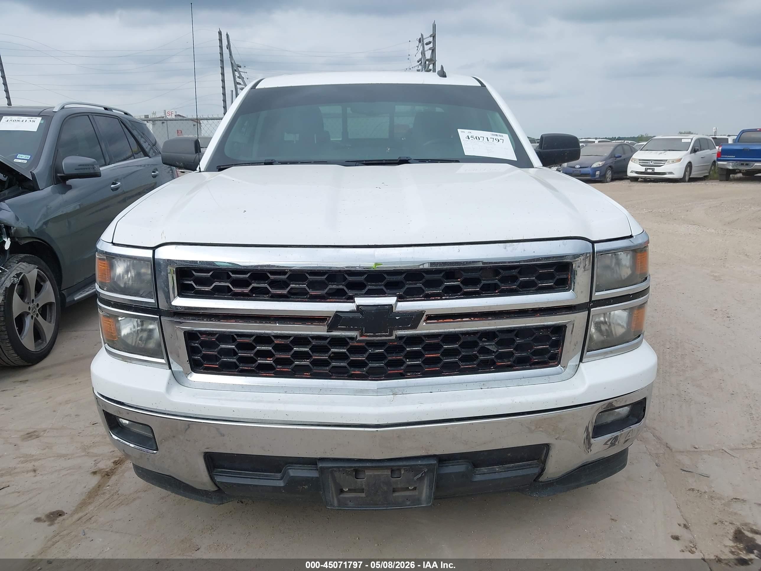 2014 Chevrolet Silverado 1500 1lt White vin: 3GCPCREC3EG484634