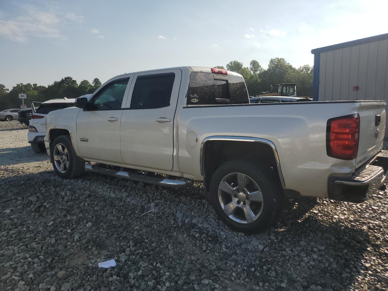 2014 Chevrolet Silverado C1500 Lt White vin: 3GCPCREC3EG556643 Damage: Left Bed Side, Dent(S) W/ Paint Dmg, 6 To 7 Inches