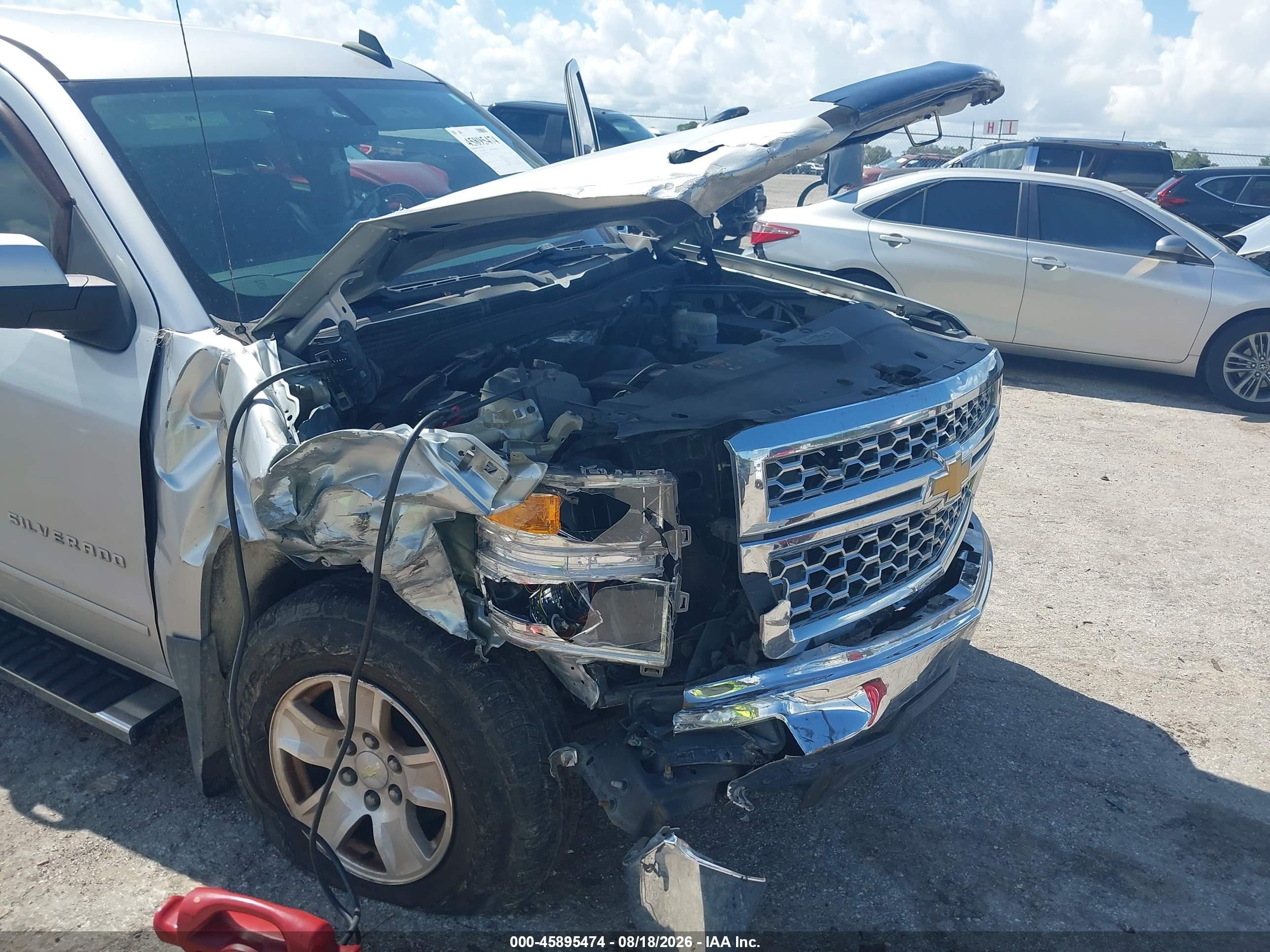 2015 Chevrolet Silverado 1500 Lt Silver vin: 3GCPCREC3FG173402