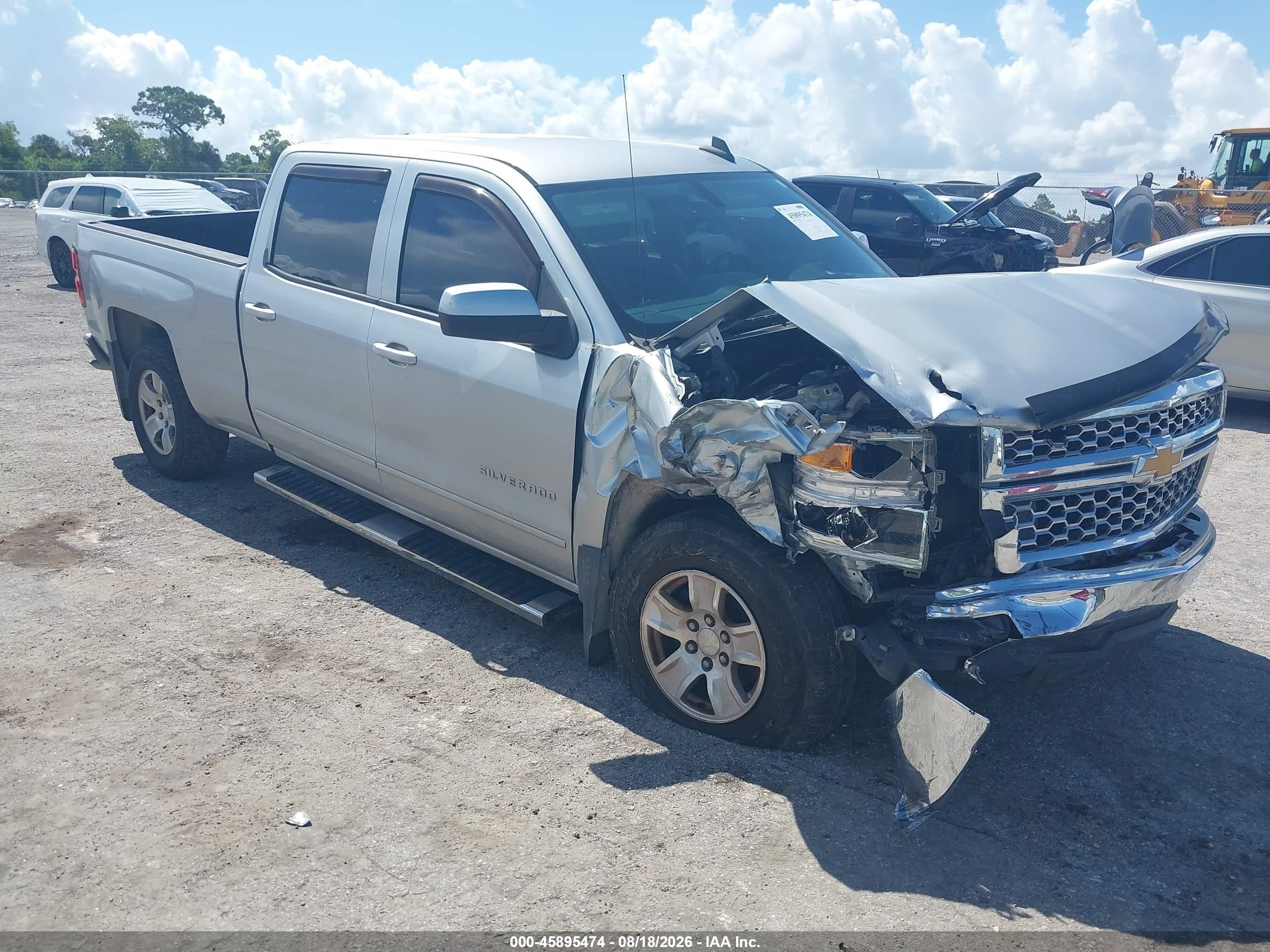 2015 Chevrolet Silverado 1500 Lt Silver vin: 3GCPCREC3FG173402