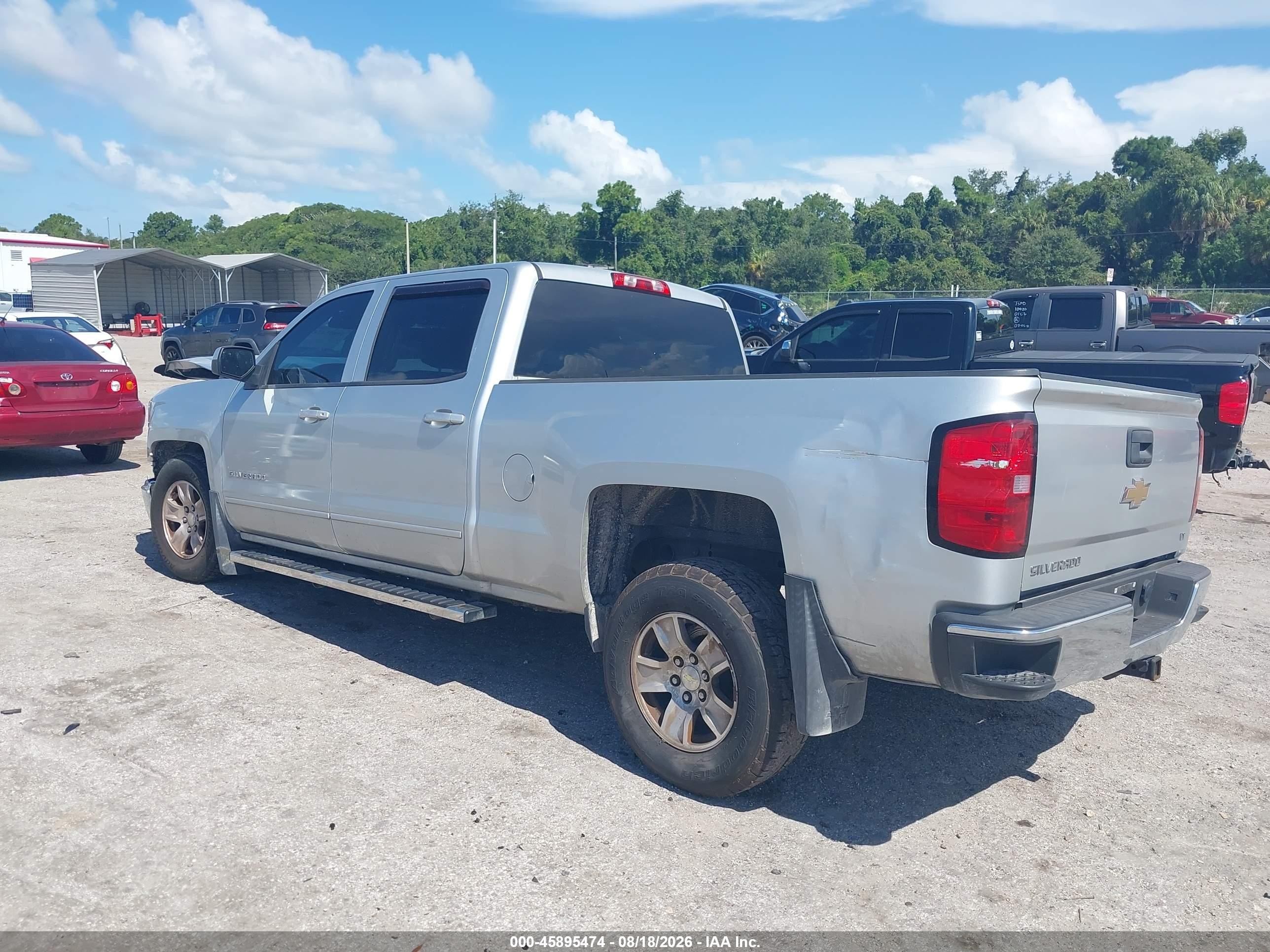 2015 Chevrolet Silverado 1500 Lt Silver vin: 3GCPCREC3FG173402