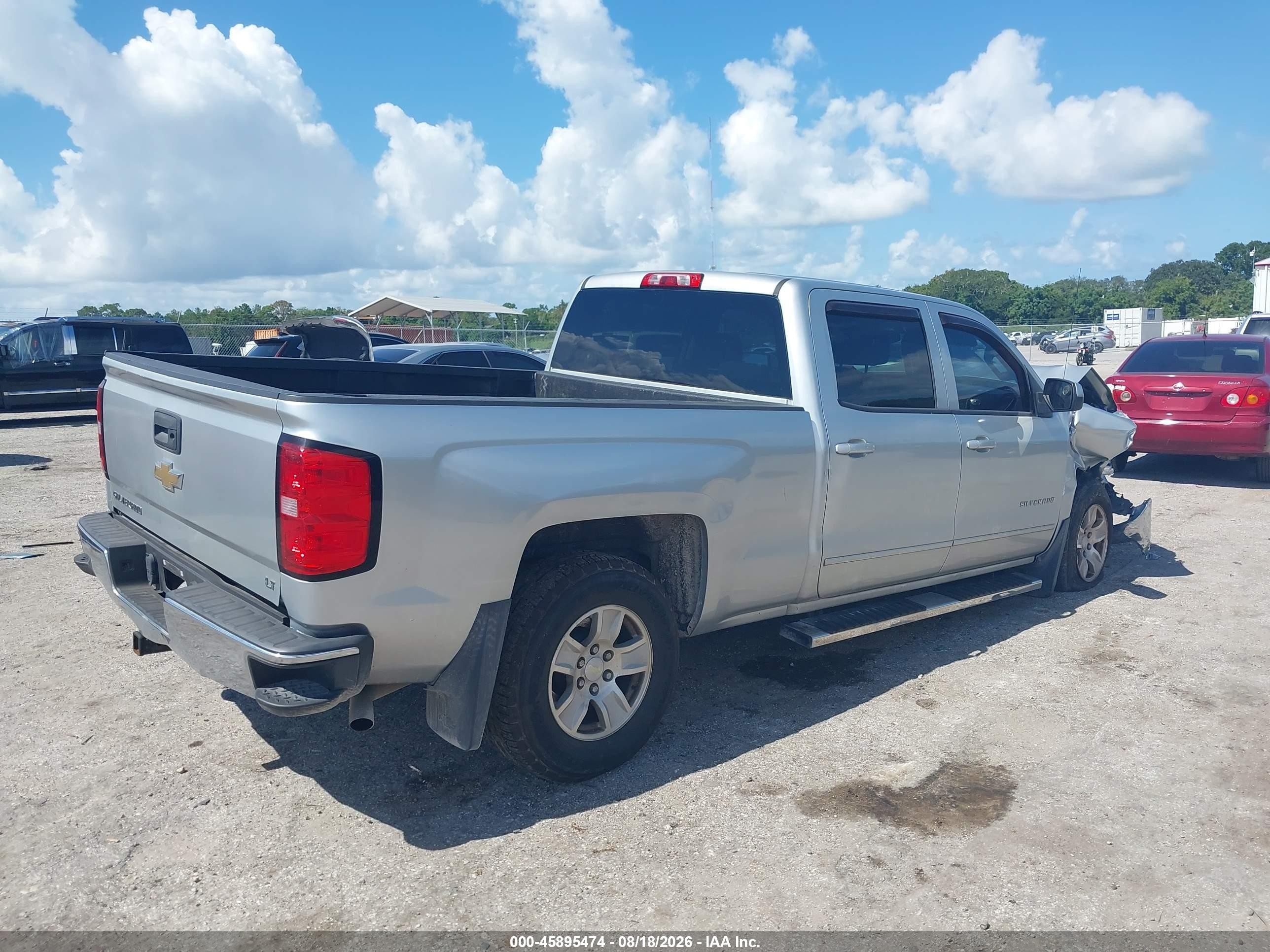 2015 Chevrolet Silverado 1500 Lt Silver vin: 3GCPCREC3FG173402