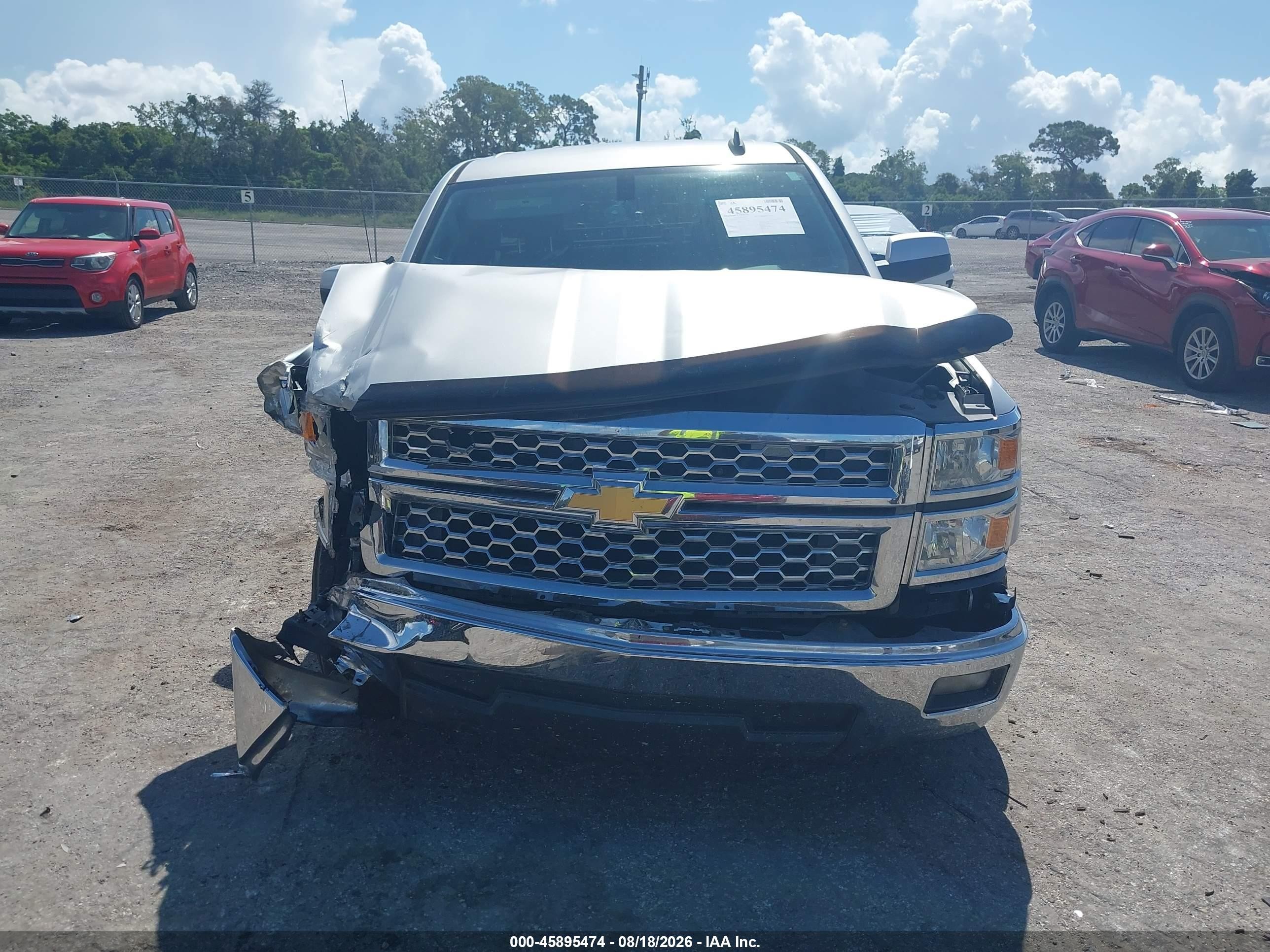 2015 Chevrolet Silverado 1500 Lt Silver vin: 3GCPCREC3FG173402