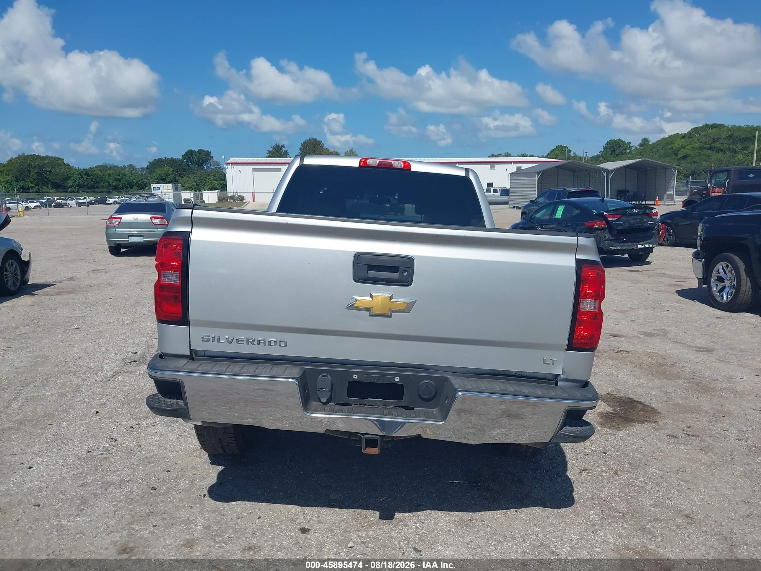 2015 Chevrolet Silverado 1500 Lt Silver vin: 3GCPCREC3FG173402