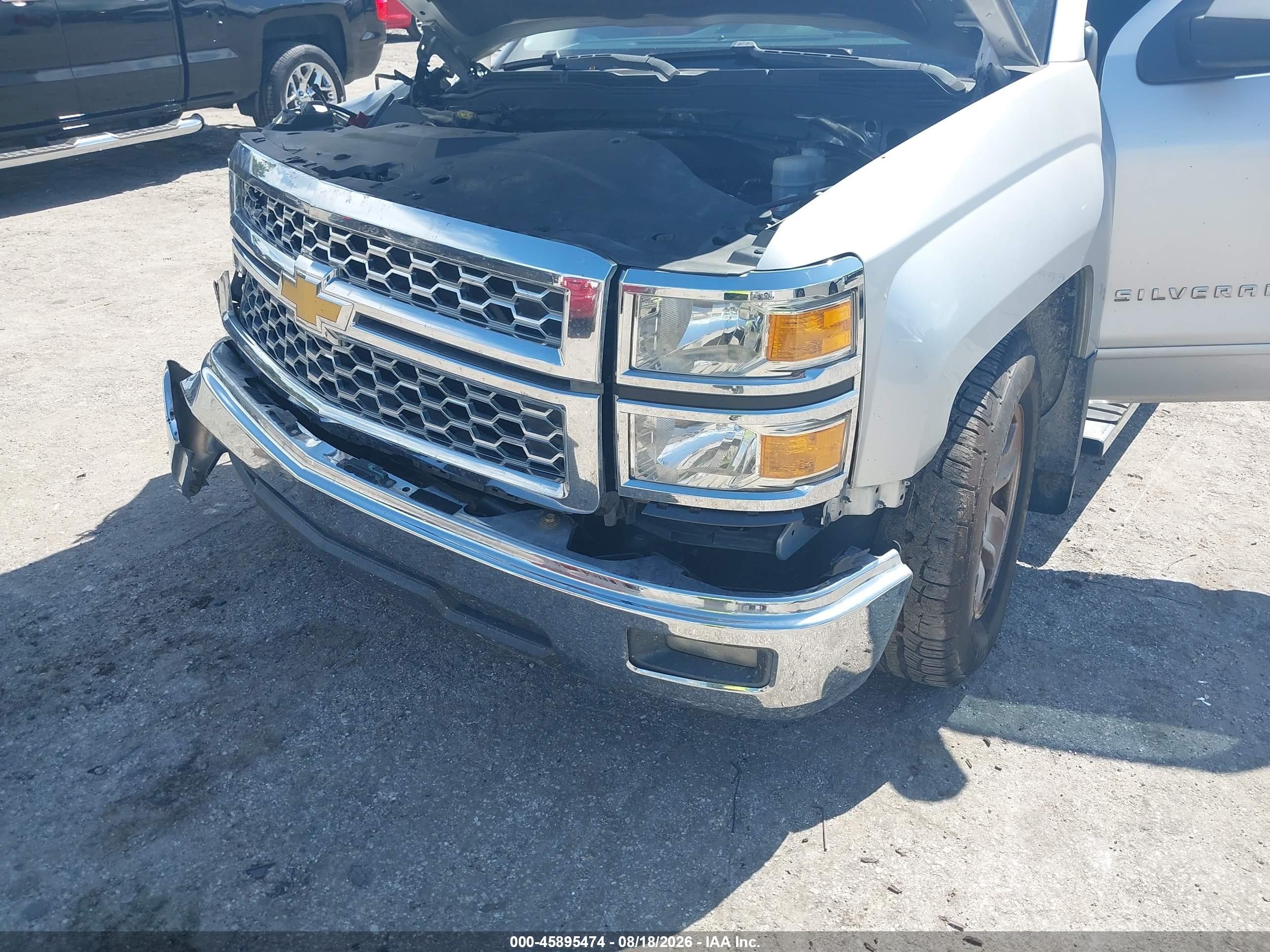 2015 Chevrolet Silverado 1500 Lt Silver vin: 3GCPCREC3FG173402