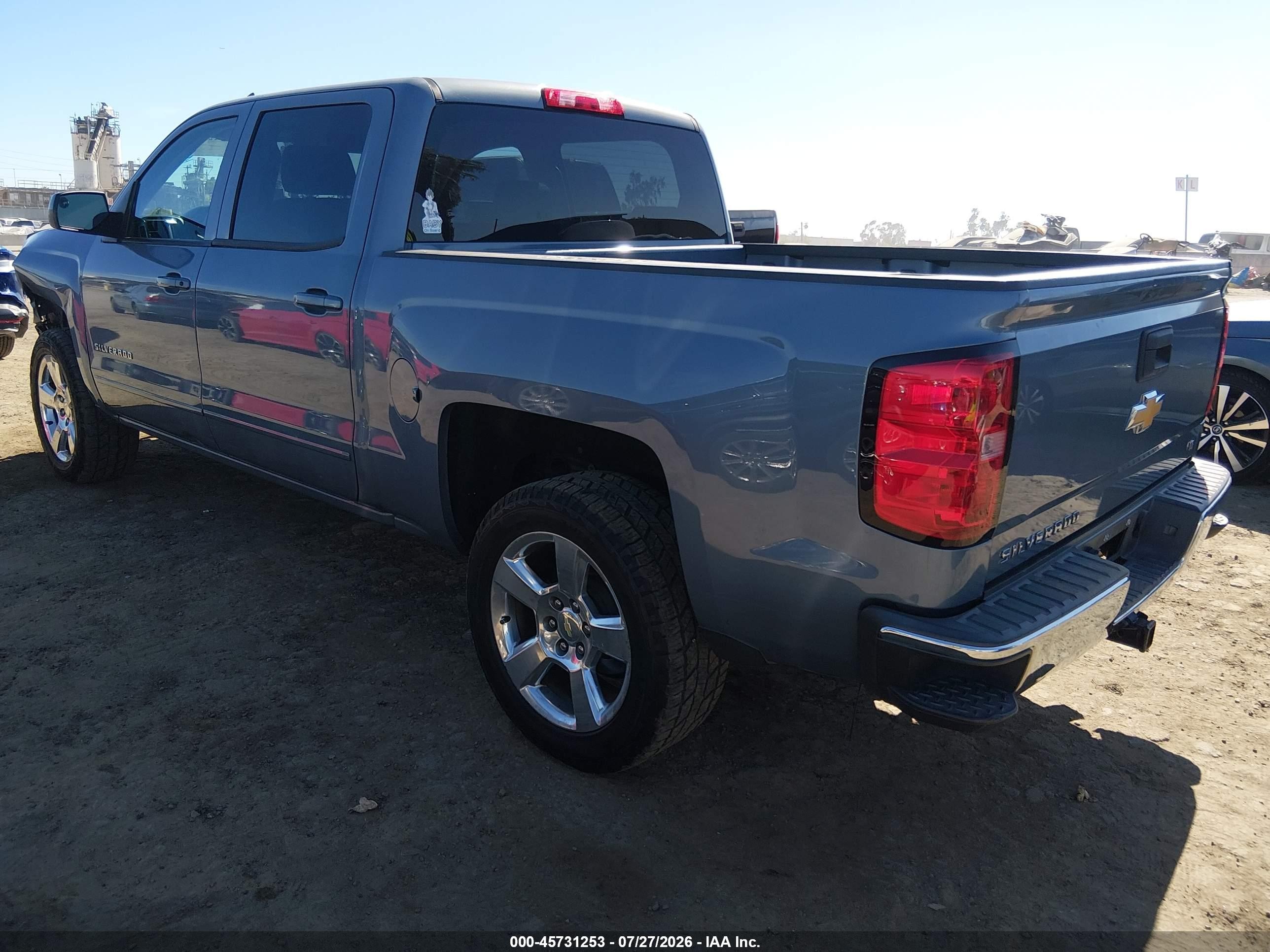 2015 Chevrolet Silverado C1500 Lt Gray vin: 3GCPCREC3FG313495