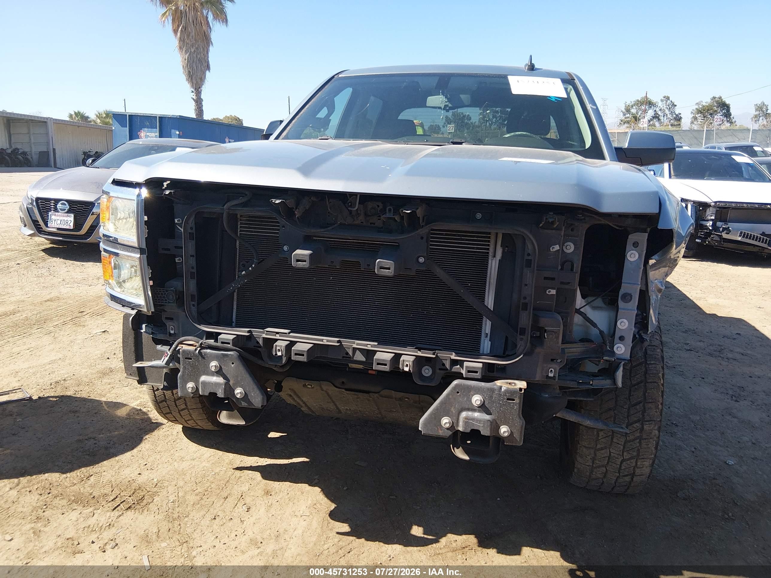 2015 Chevrolet Silverado C1500 Lt Gray vin: 3GCPCREC3FG313495