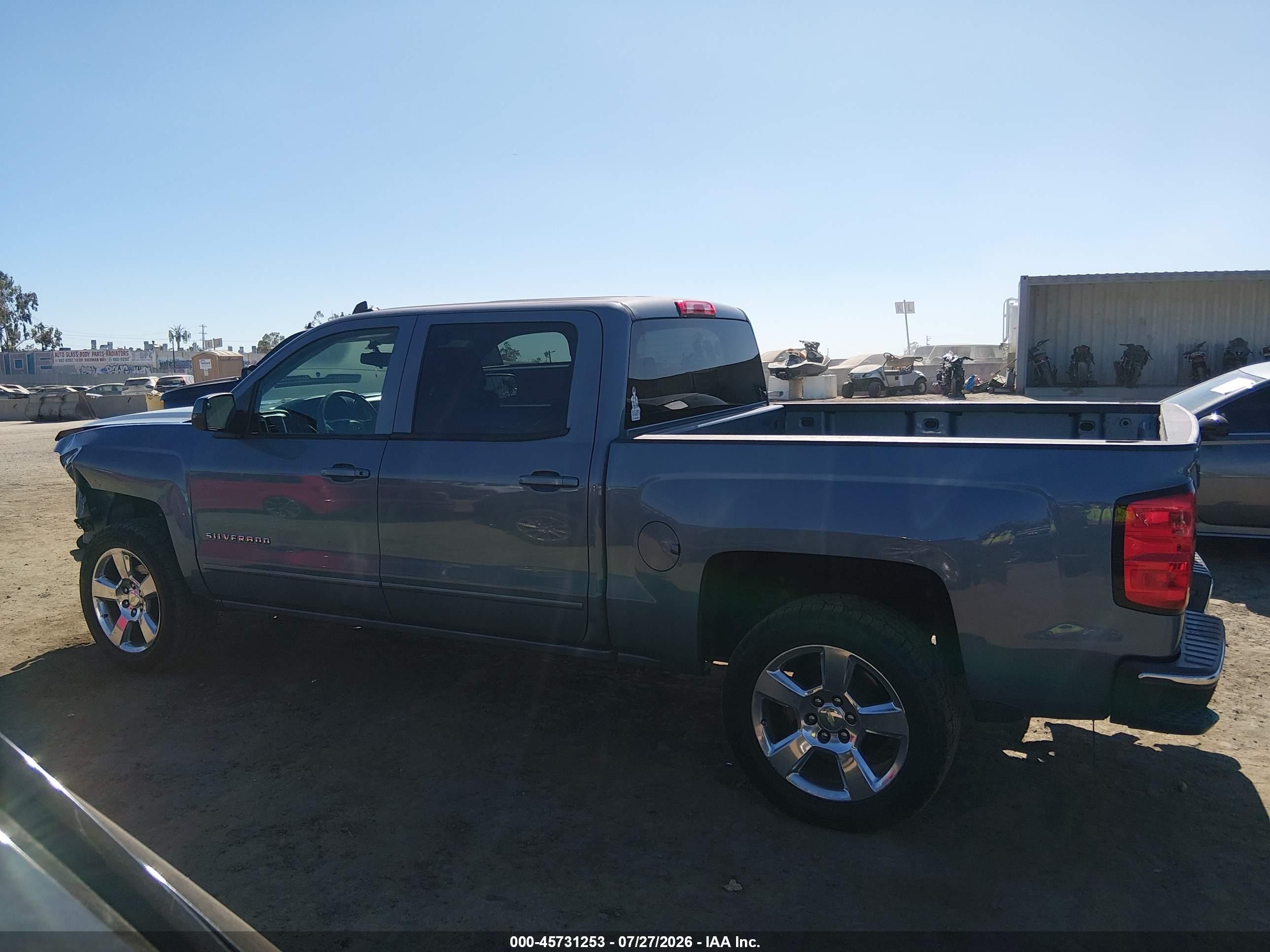 2015 Chevrolet Silverado C1500 Lt Gray vin: 3GCPCREC3FG313495