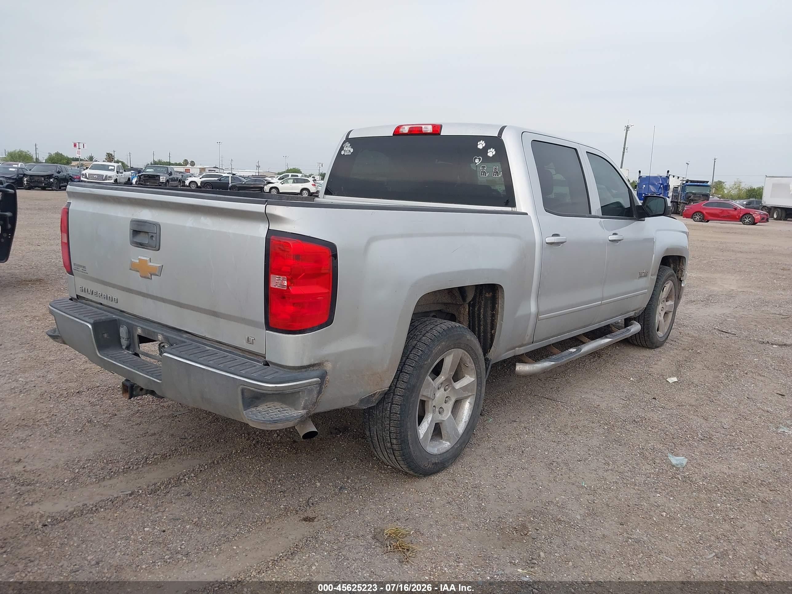2015 Chevrolet Silverado 1500 Lt Silver vin: 3GCPCREC3FG314792