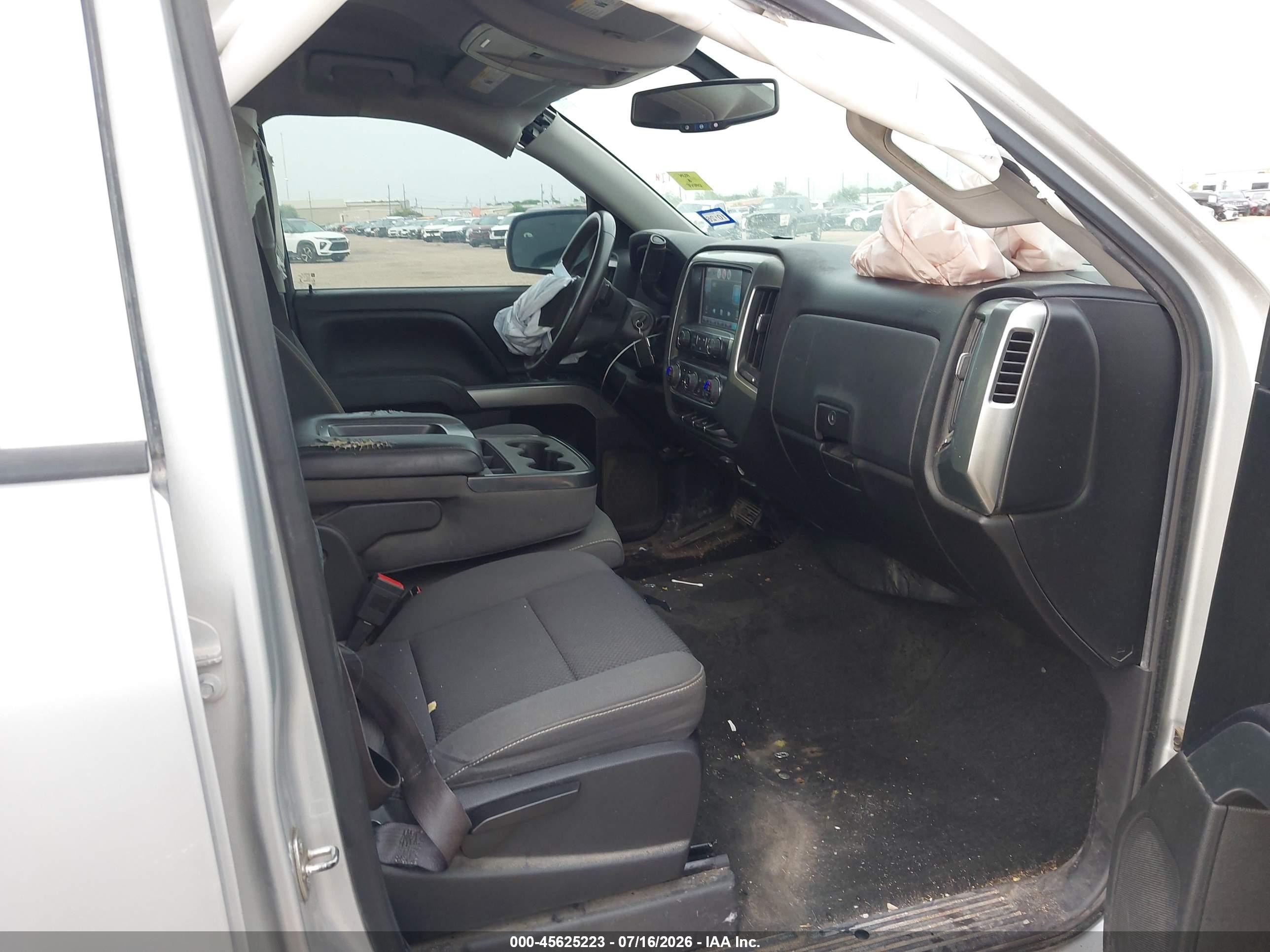 2015 Chevrolet Silverado 1500 Lt Silver vin: 3GCPCREC3FG314792