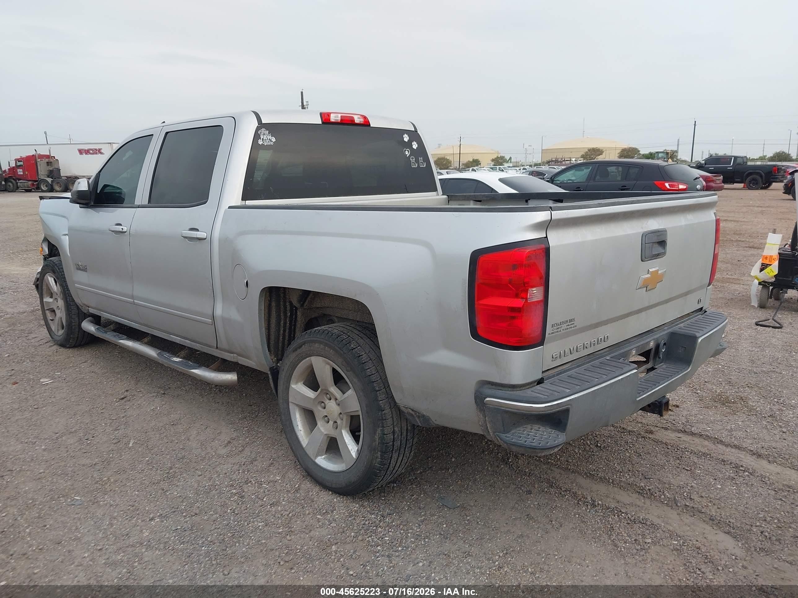2015 Chevrolet Silverado 1500 Lt Silver vin: 3GCPCREC3FG314792