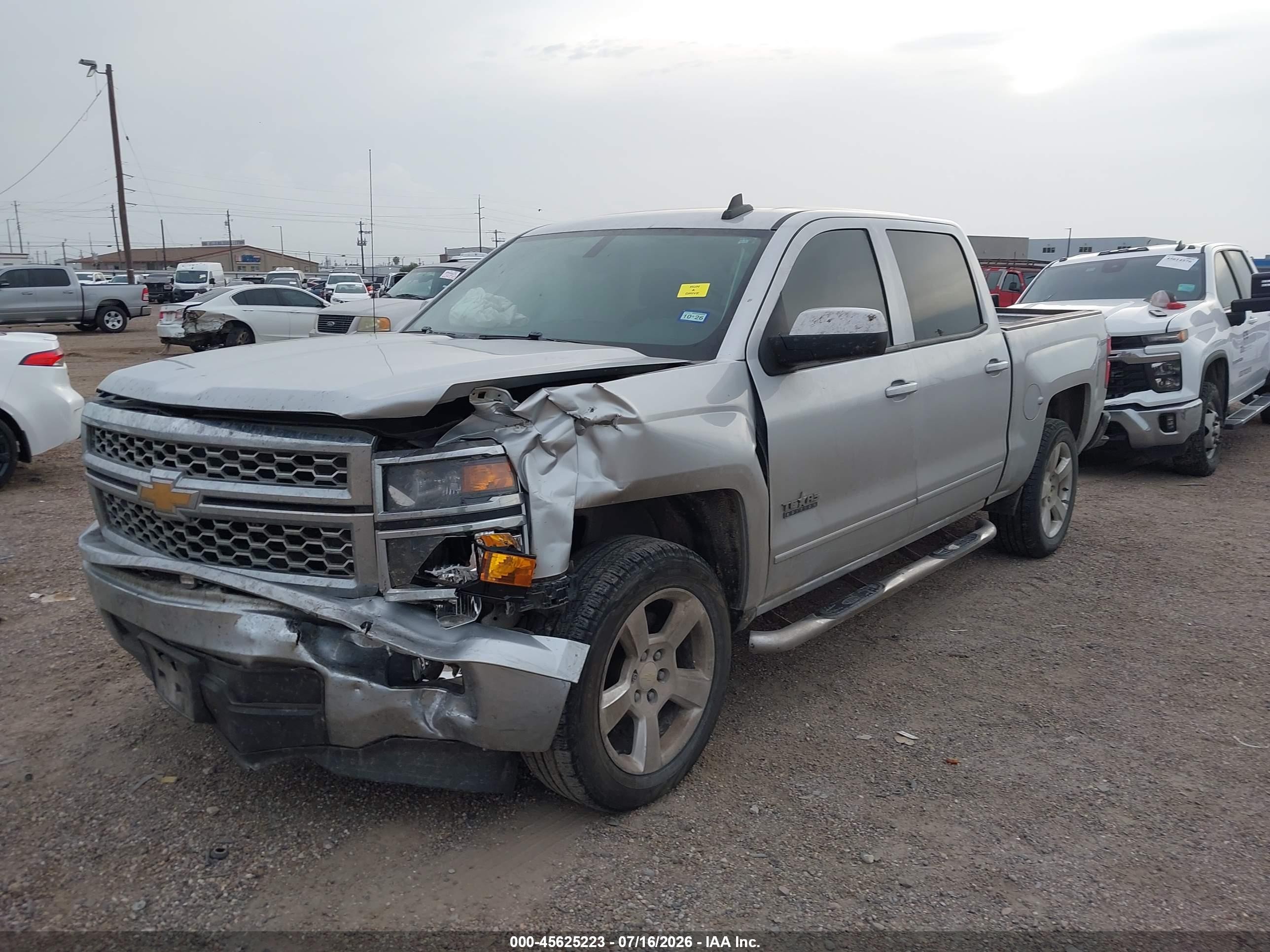 2015 Chevrolet Silverado 1500 Lt Silver vin: 3GCPCREC3FG314792