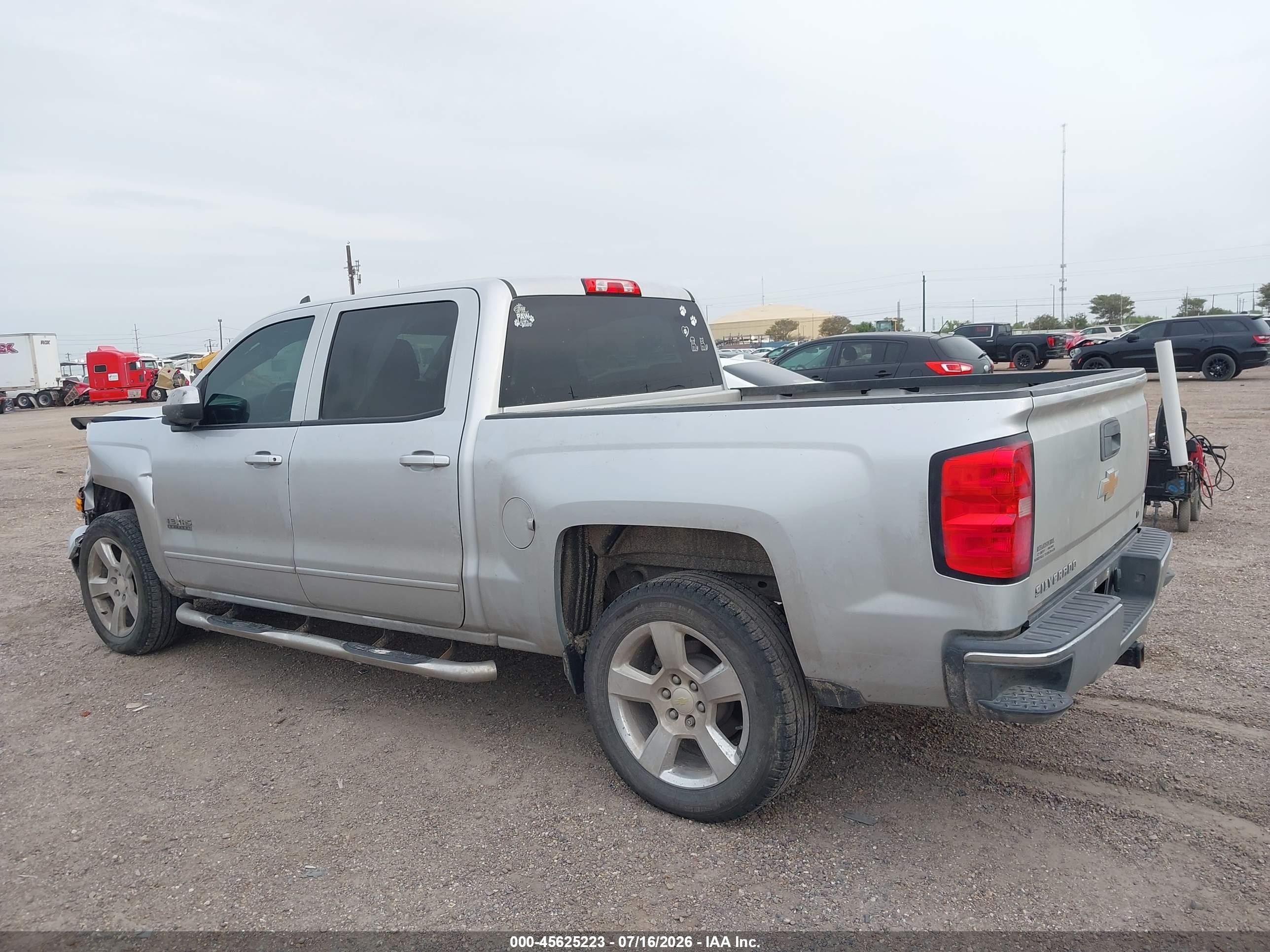 2015 Chevrolet Silverado 1500 Lt Silver vin: 3GCPCREC3FG314792