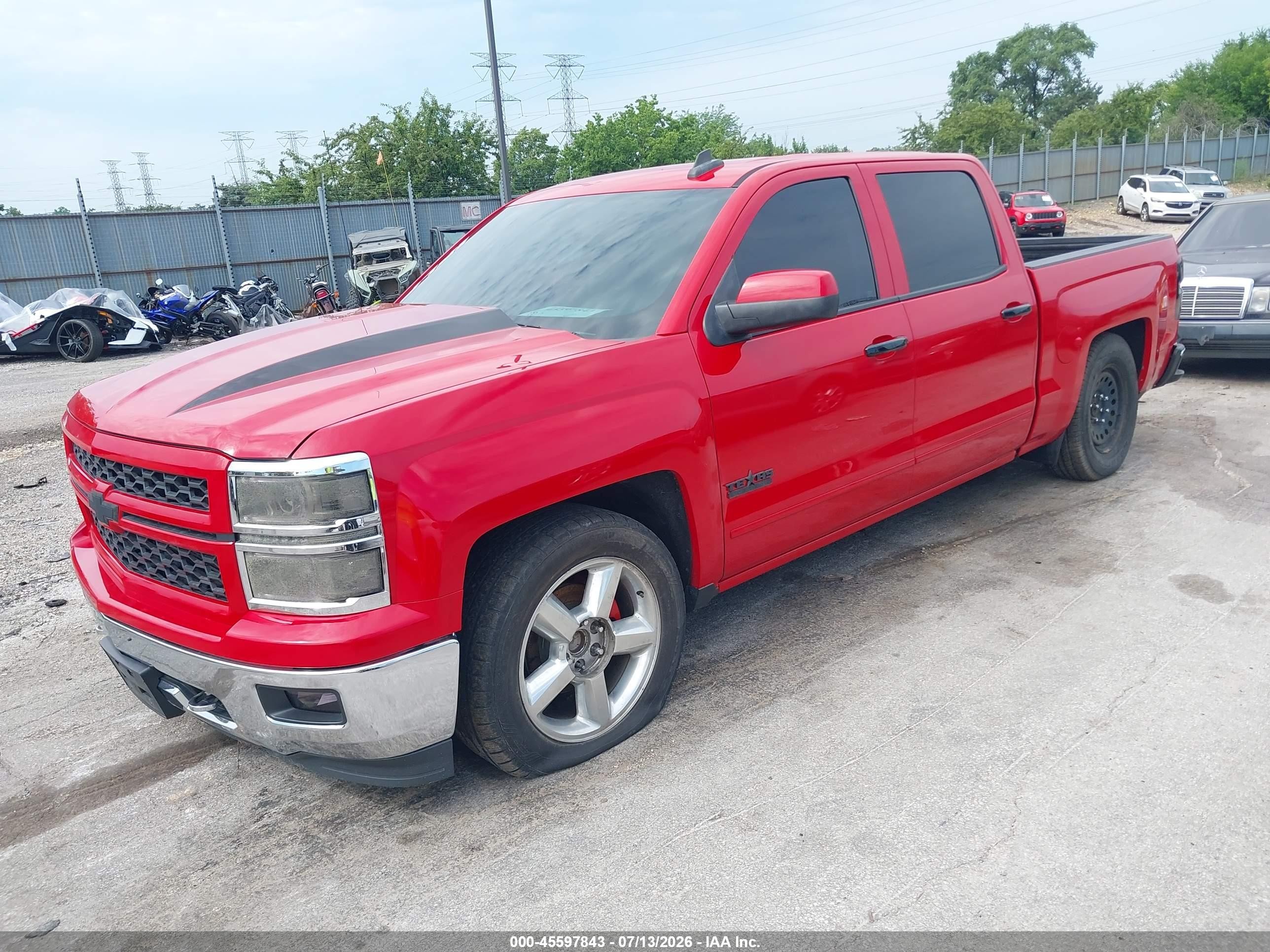2015 Chevrolet Silverado 1500 Lt Red vin: 3GCPCREC3FG346125