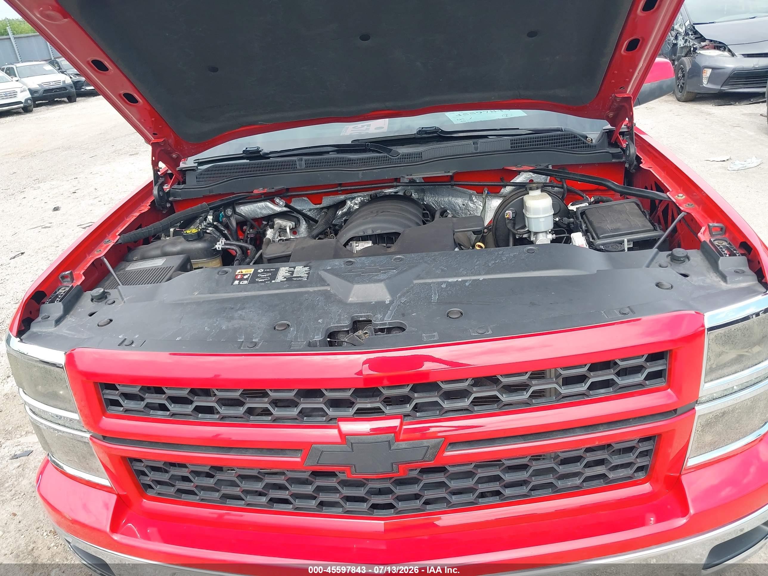 2015 Chevrolet Silverado 1500 Lt Red vin: 3GCPCREC3FG346125