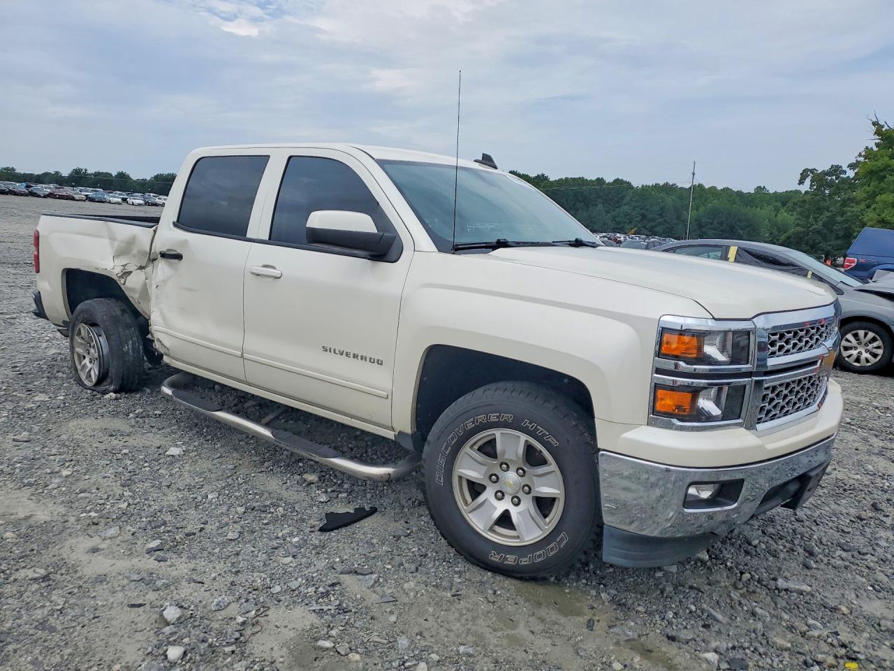 2015 Chevrolet Silverado C1500 Lt White vin: 3GCPCREC3FG417517