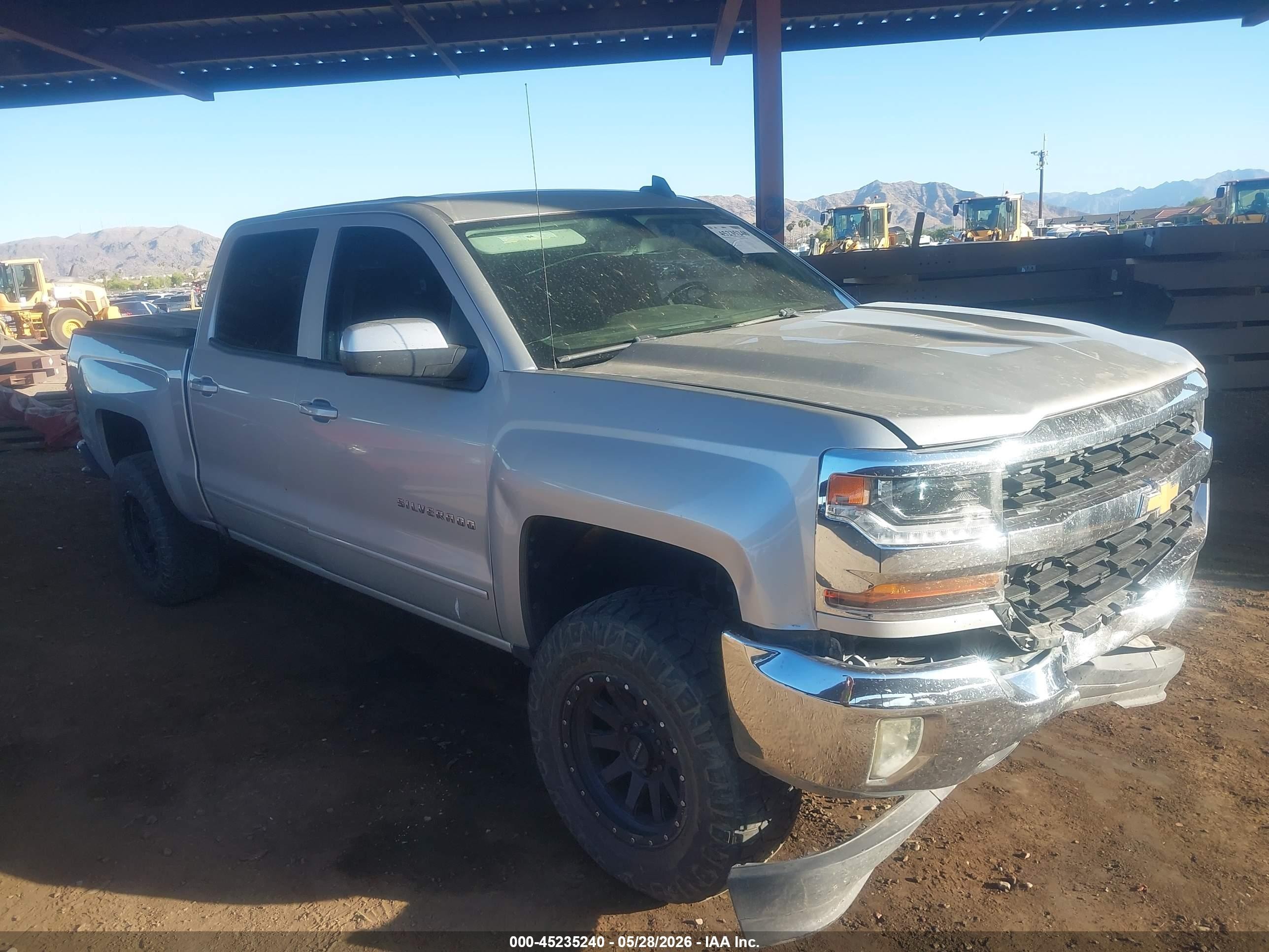 2018 Chevrolet Silverado 1500 1lt Gray vin: 3GCPCREC3JG115234