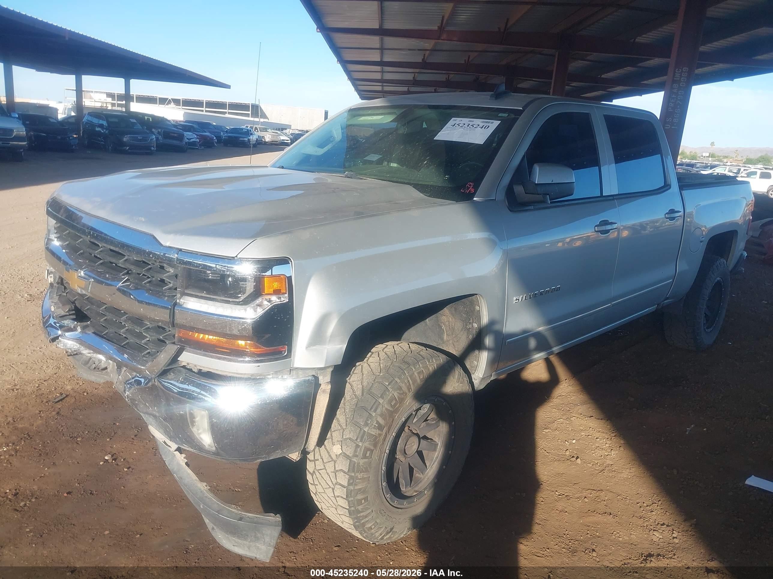 2018 Chevrolet Silverado 1500 1lt Gray vin: 3GCPCREC3JG115234