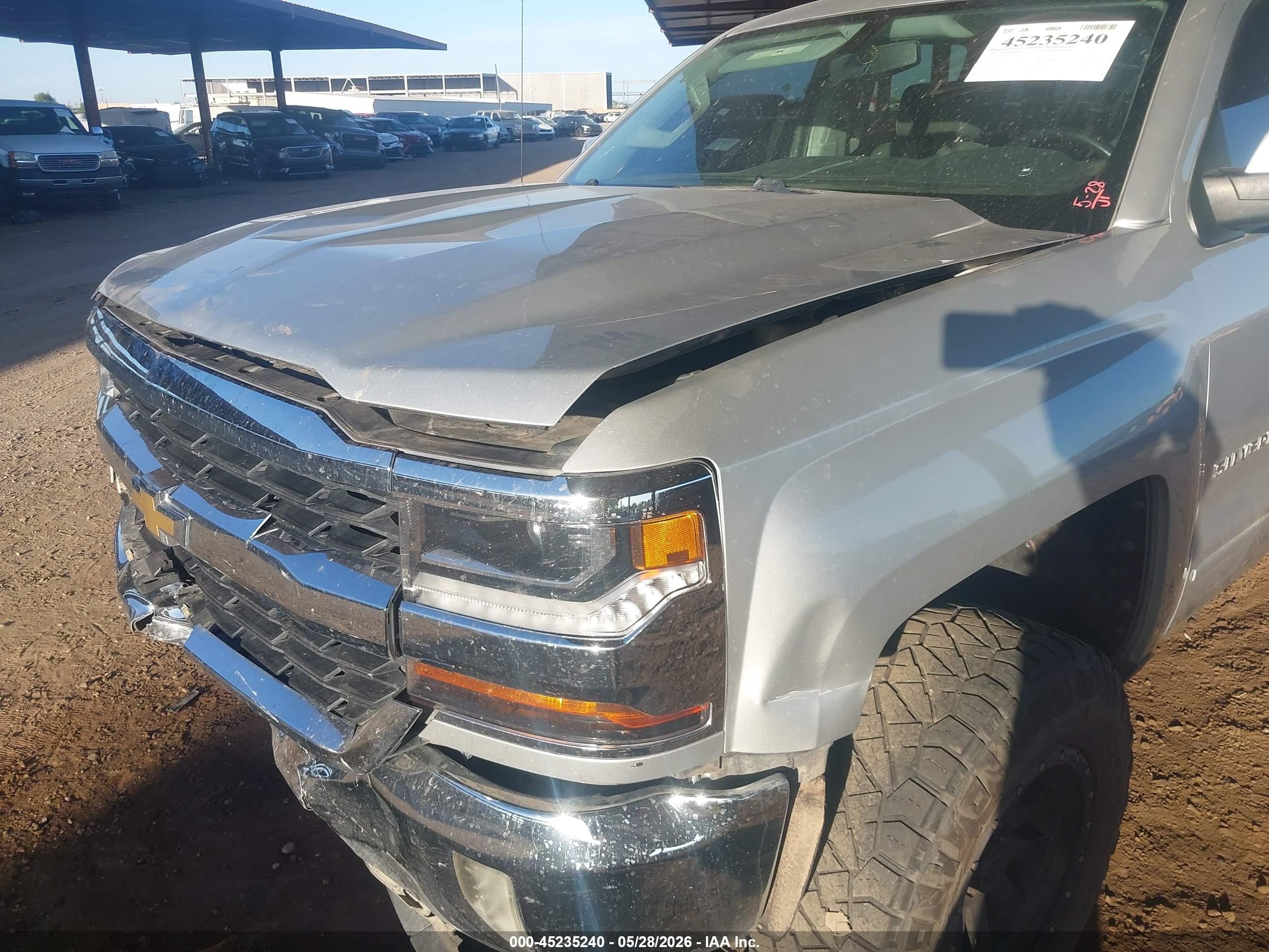 2018 Chevrolet Silverado 1500 1lt Gray vin: 3GCPCREC3JG115234