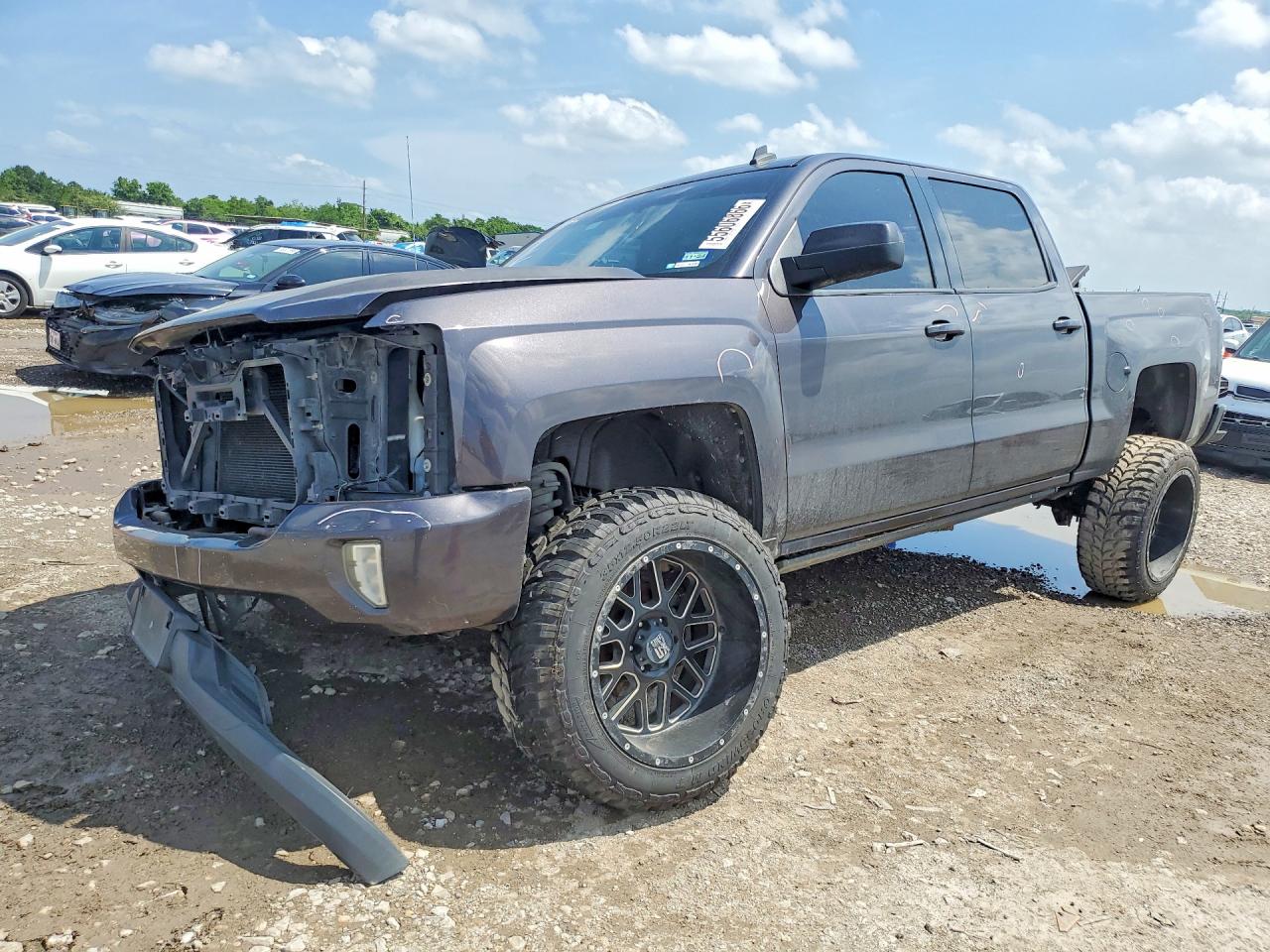 2014 Chevrolet Silverado C1500 Lt Gray vin: 3GCPCREC4EG135658
