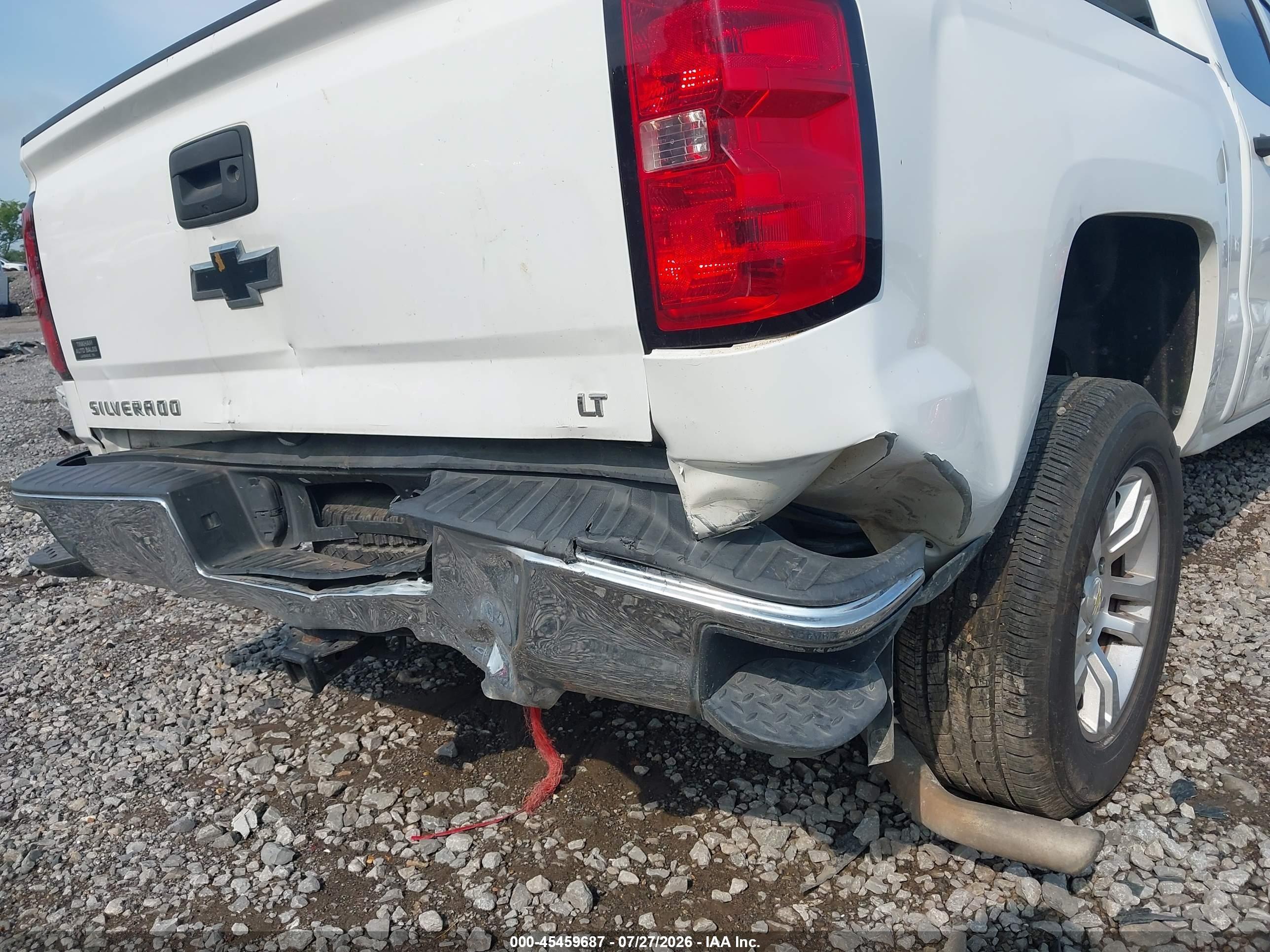 2014 Chevrolet Silverado 1500 1lt White vin: 3GCPCREC4EG135742