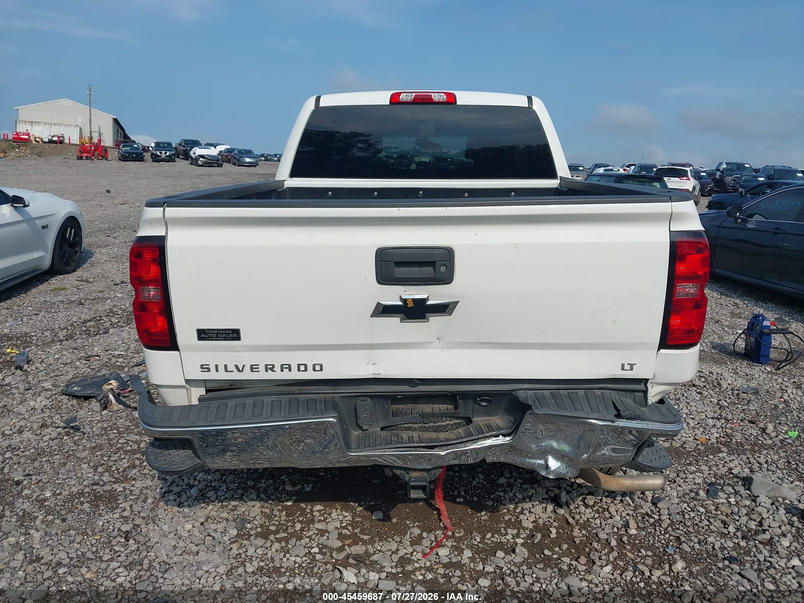 2014 Chevrolet Silverado 1500 1lt White vin: 3GCPCREC4EG135742
