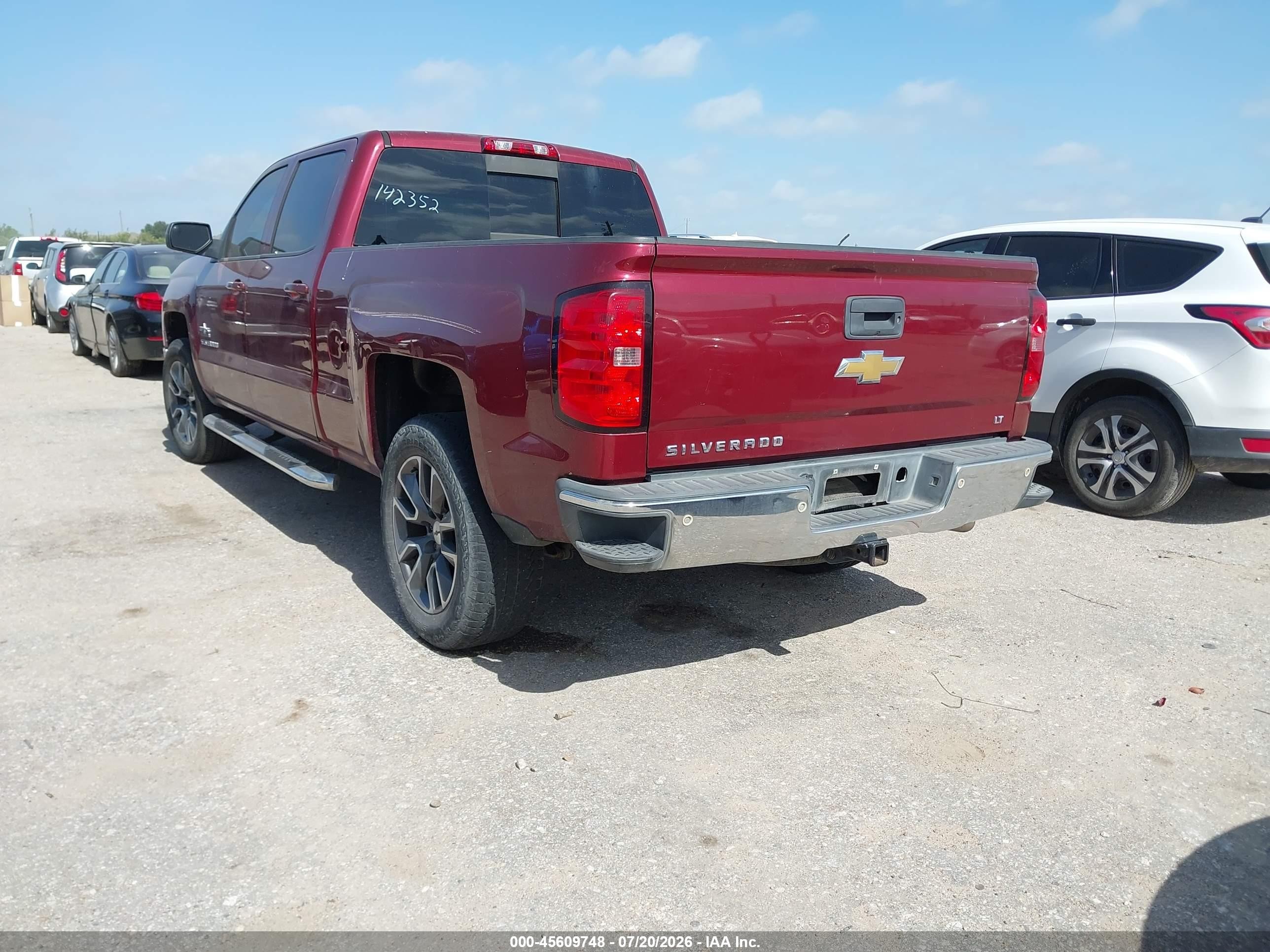 2014 Chevrolet Silverado 1500 Lt Burgundy vin: 3GCPCREC4EG142352
