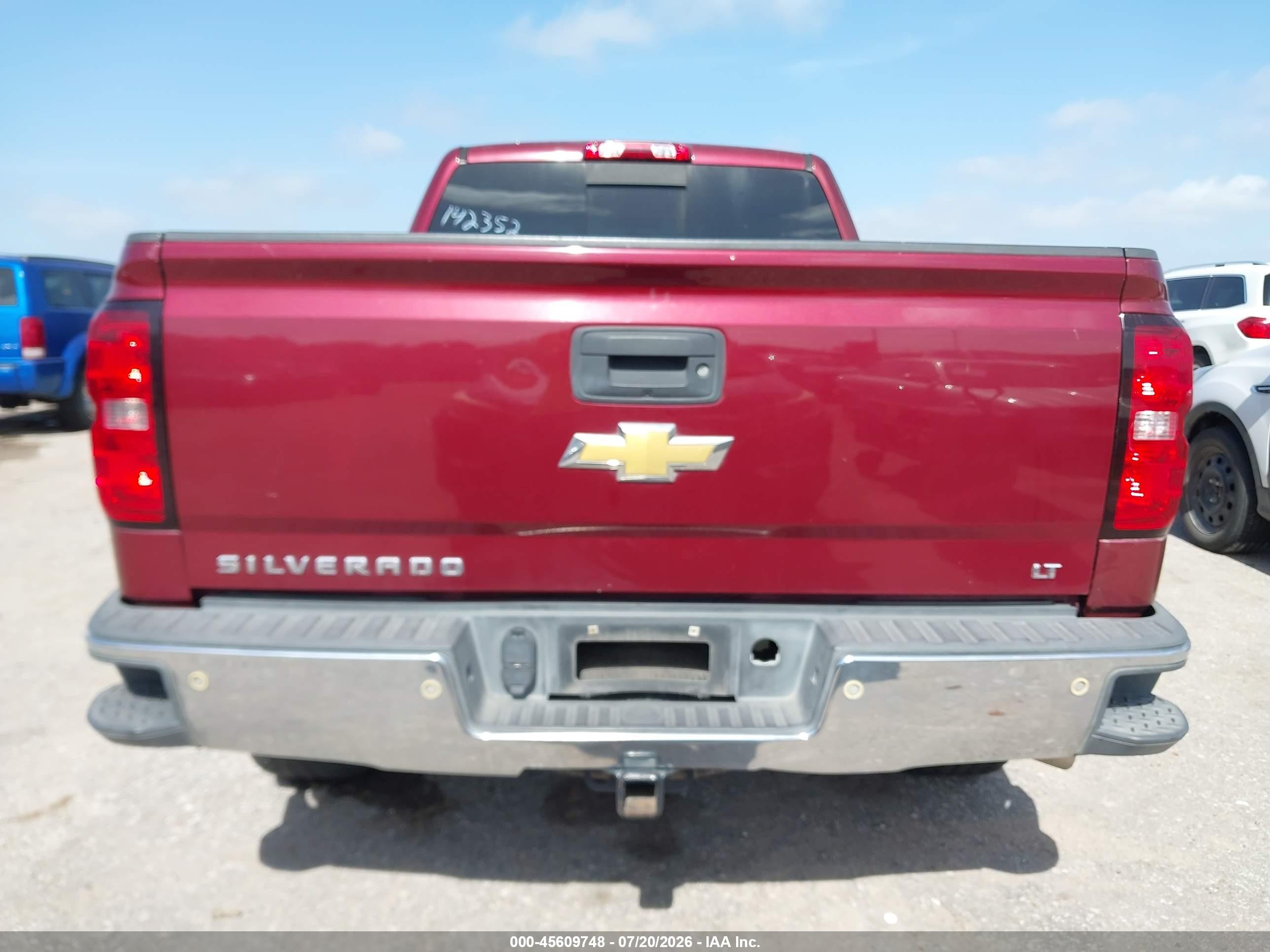 2014 Chevrolet Silverado 1500 Lt Burgundy vin: 3GCPCREC4EG142352