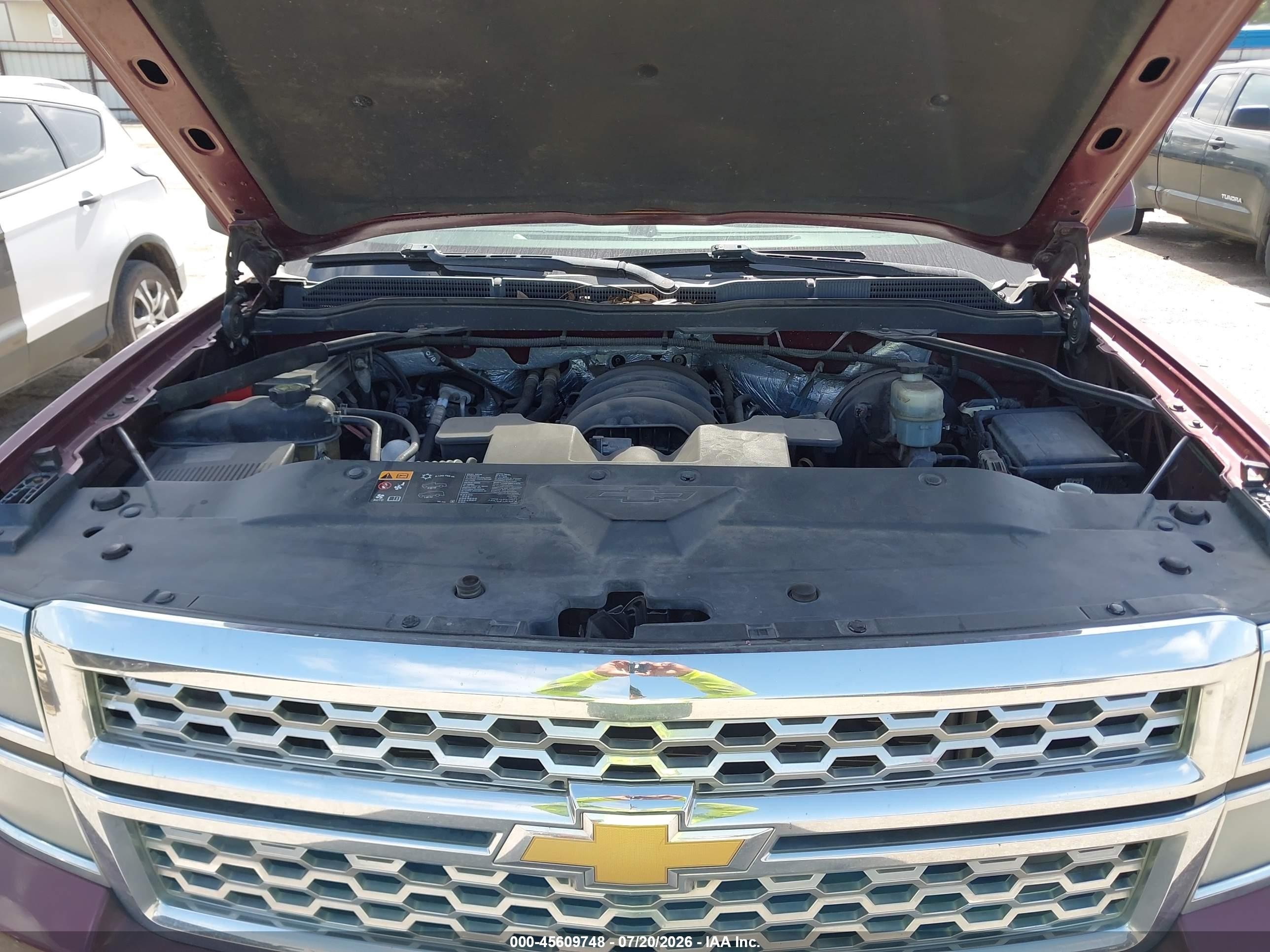 2014 Chevrolet Silverado 1500 Lt Burgundy vin: 3GCPCREC4EG142352