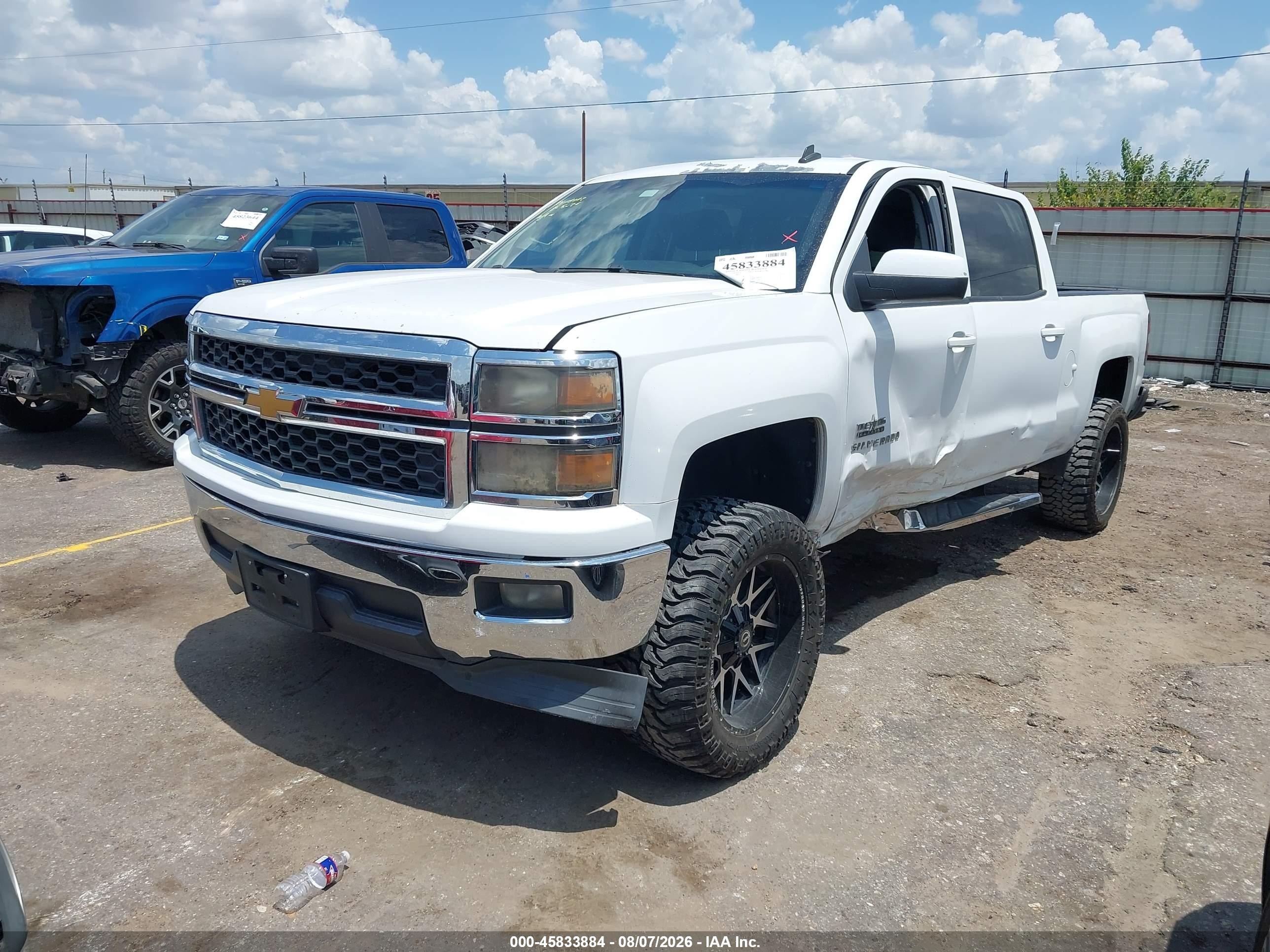 2014 Chevrolet Silverado 1500 Lt White vin: 3GCPCREC4EG143839