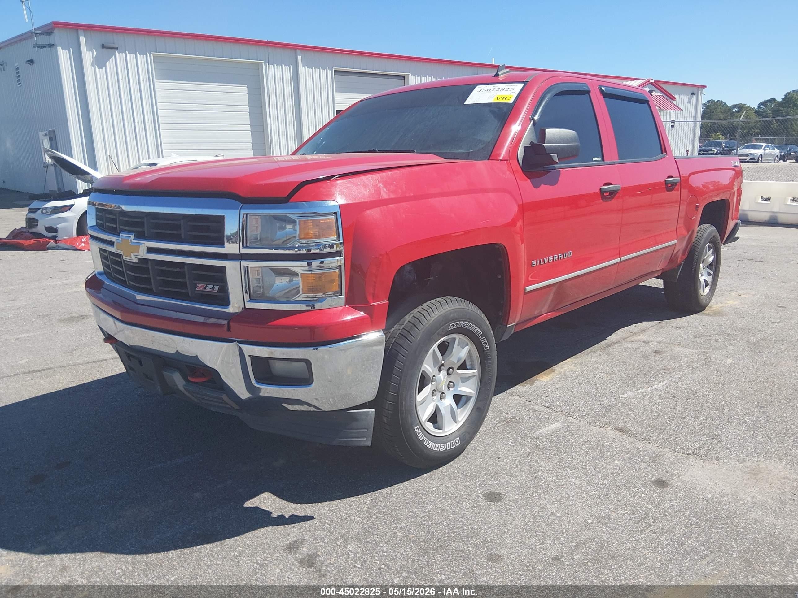 2014 Chevrolet Silverado 1500 2lt Red vin: 3GCPCREC4EG213078