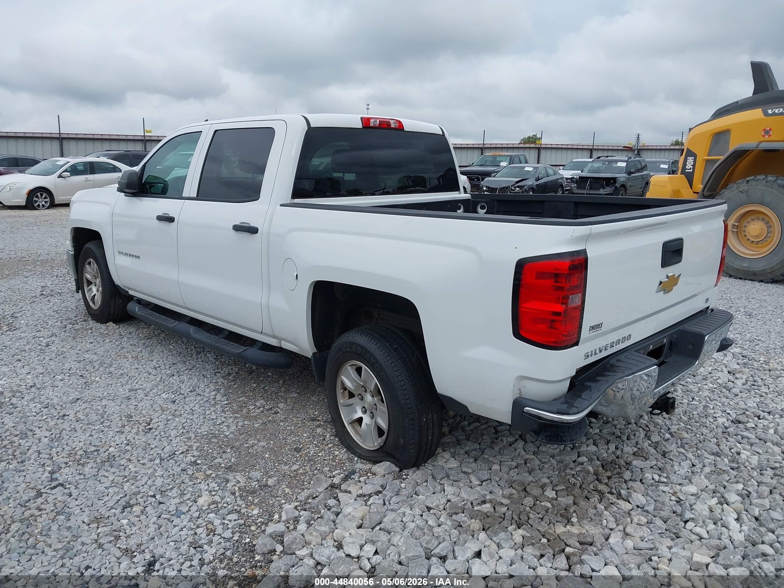 2014 Chevrolet Silverado 1500 1lt White vin: 3GCPCREC4EG234576
