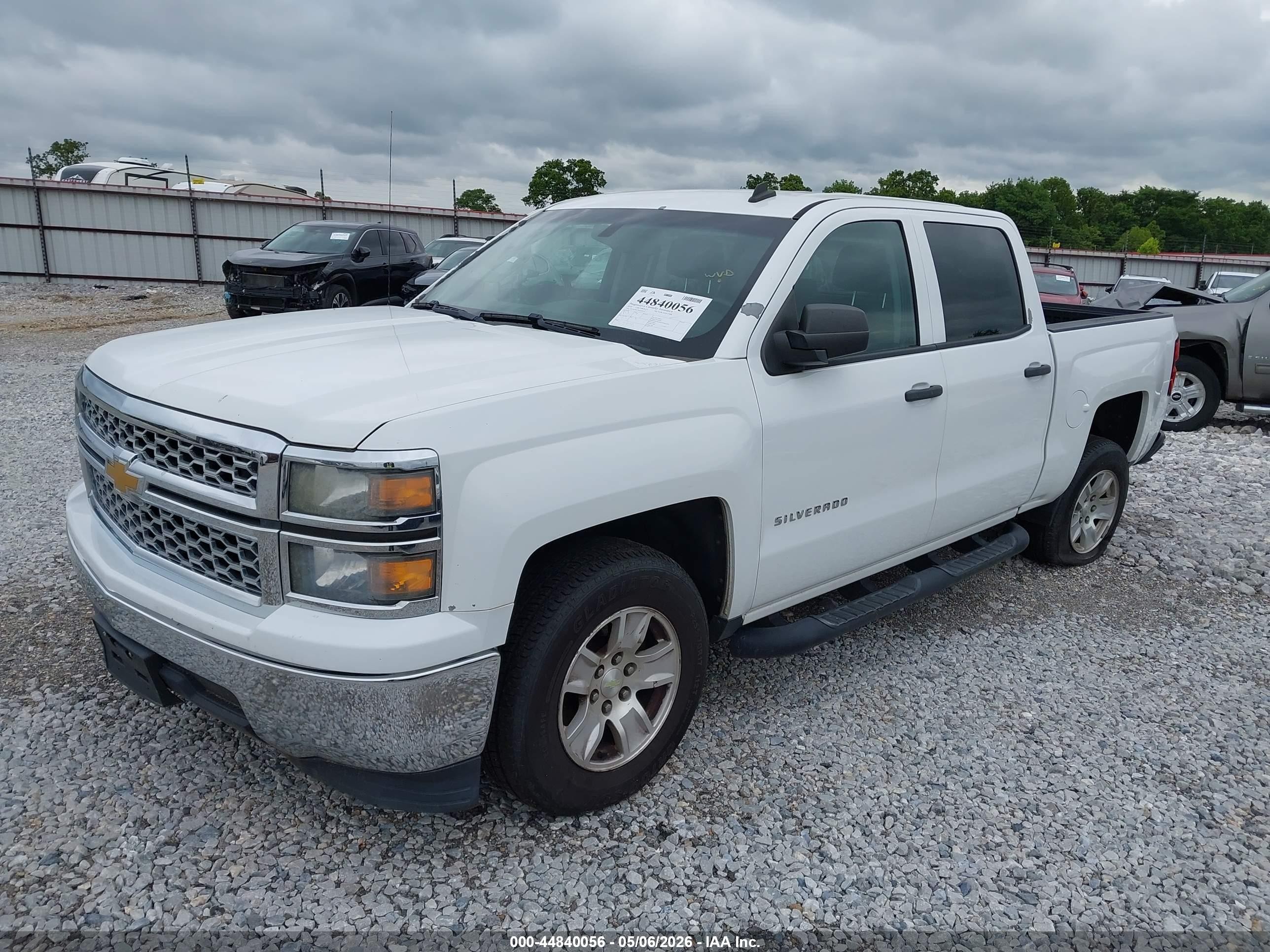 2014 Chevrolet Silverado 1500 1lt White vin: 3GCPCREC4EG234576