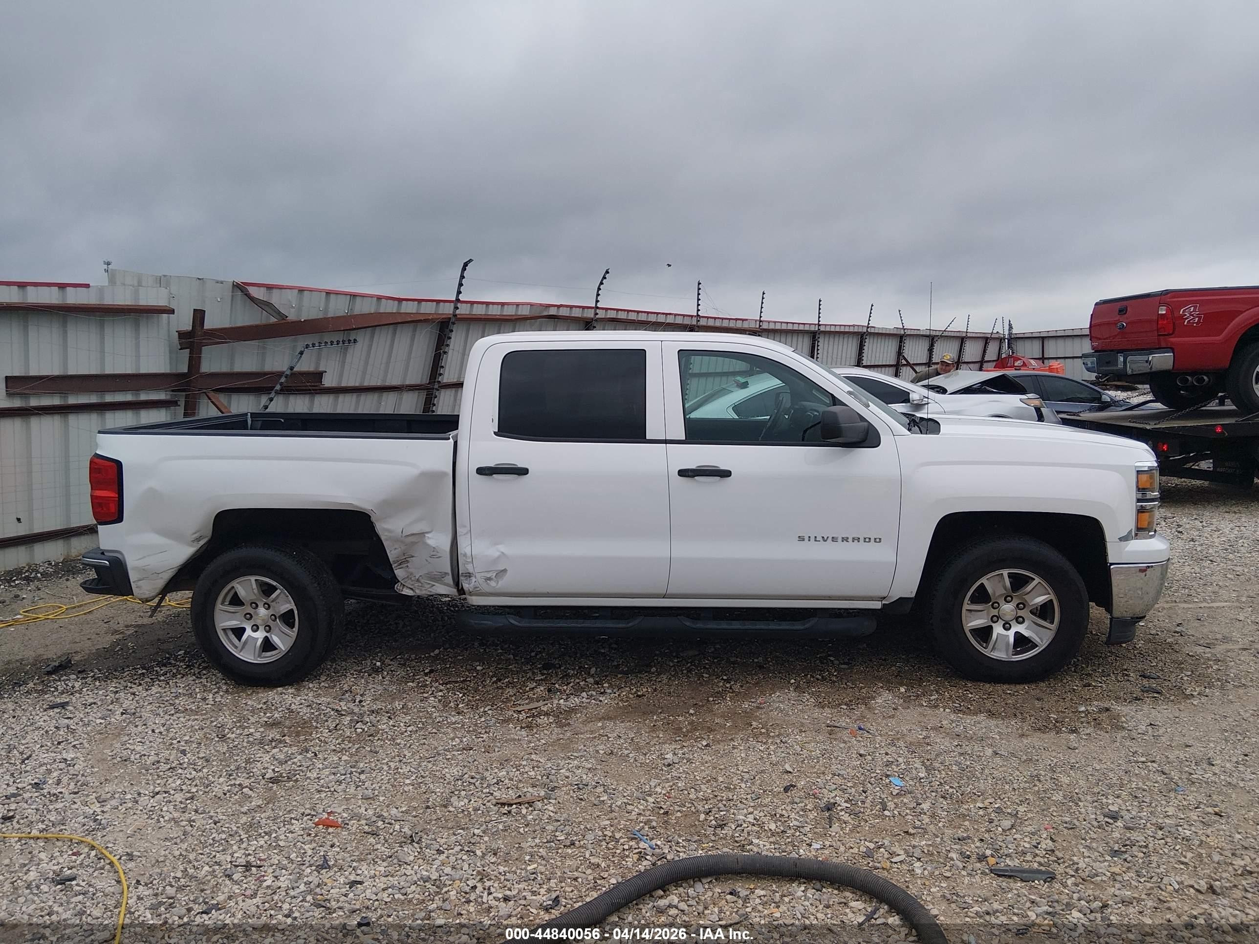 2014 Chevrolet Silverado 1500 1lt White vin: 3GCPCREC4EG234576