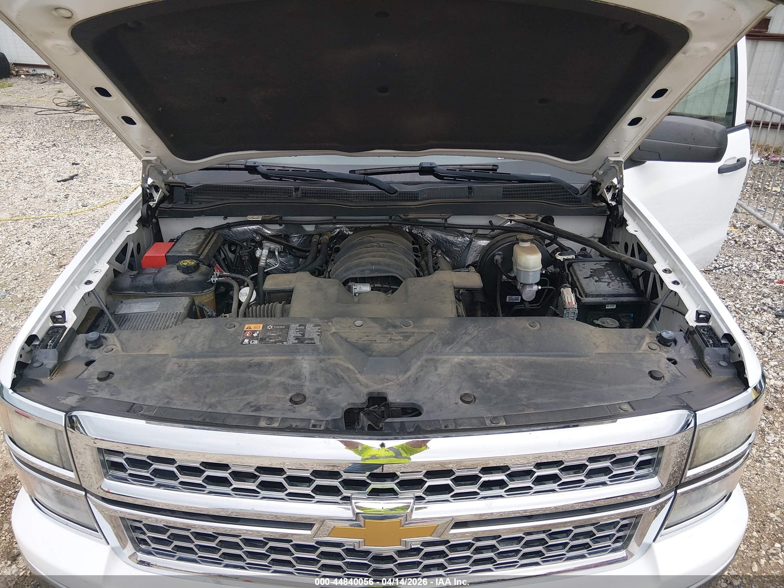 2014 Chevrolet Silverado 1500 1lt White vin: 3GCPCREC4EG234576